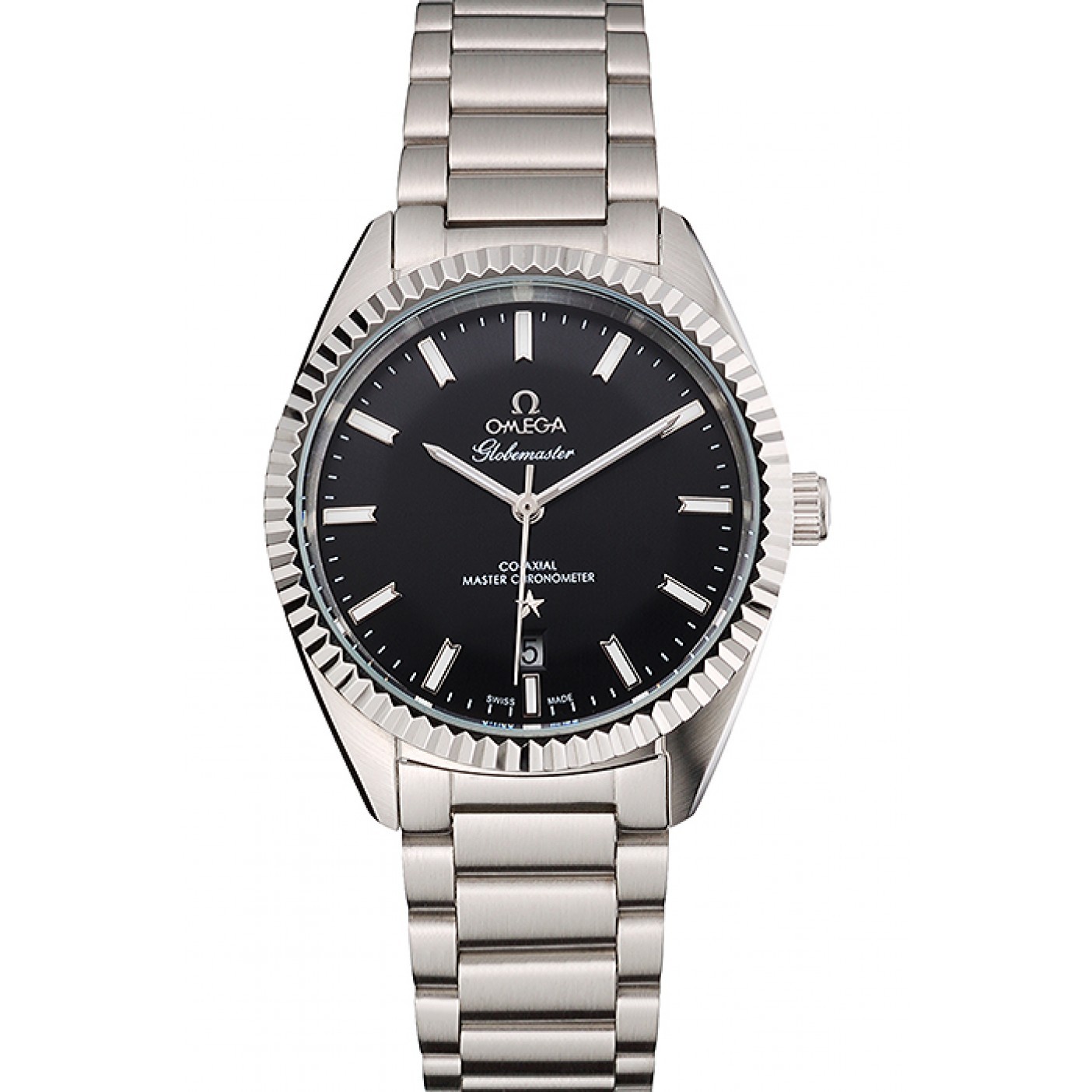 MiroTime Omega Globemaster Black Dial Stainless Steel Case And Bracelet