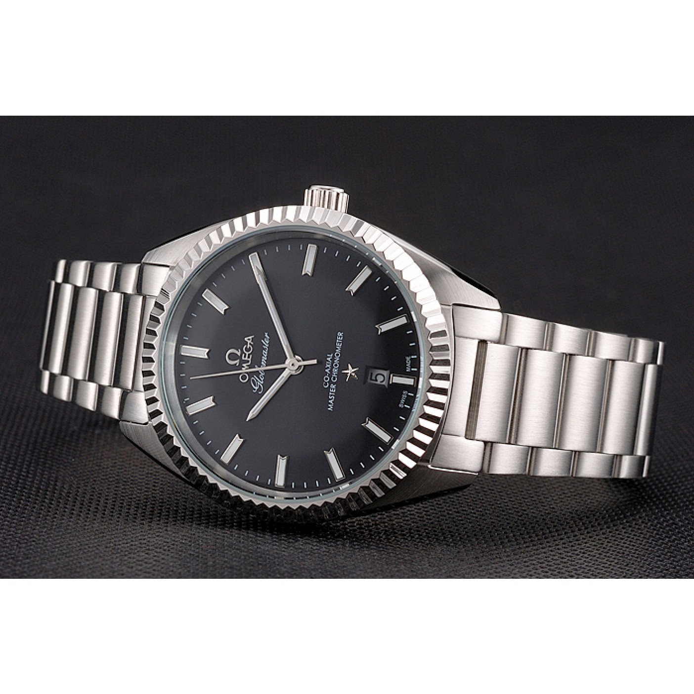 MiroTime Omega Globemaster Black Dial Stainless Steel Case And Bracelet