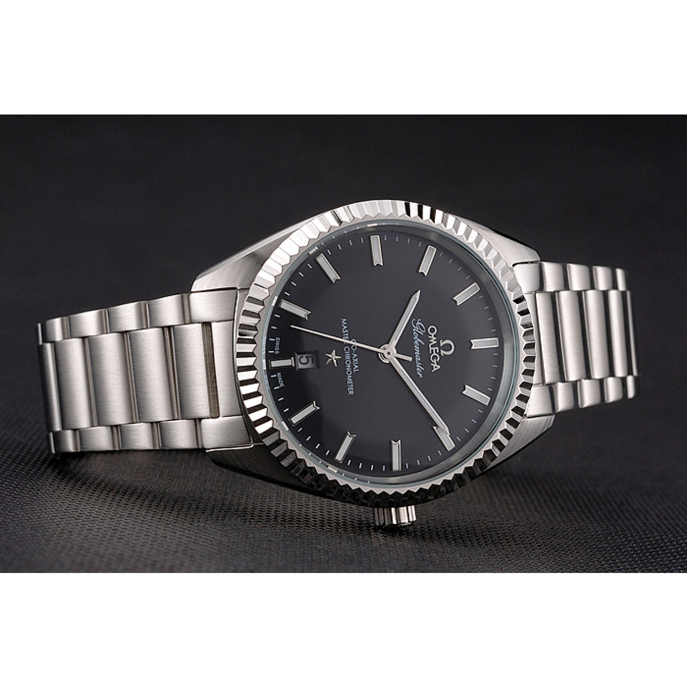 MiroTime Omega Globemaster Black Dial Stainless Steel Case And Bracelet