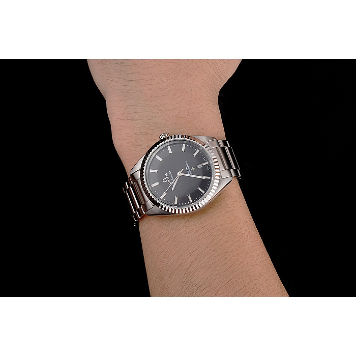 MiroTime Omega Globemaster Black Dial Stainless Steel Case And Bracelet