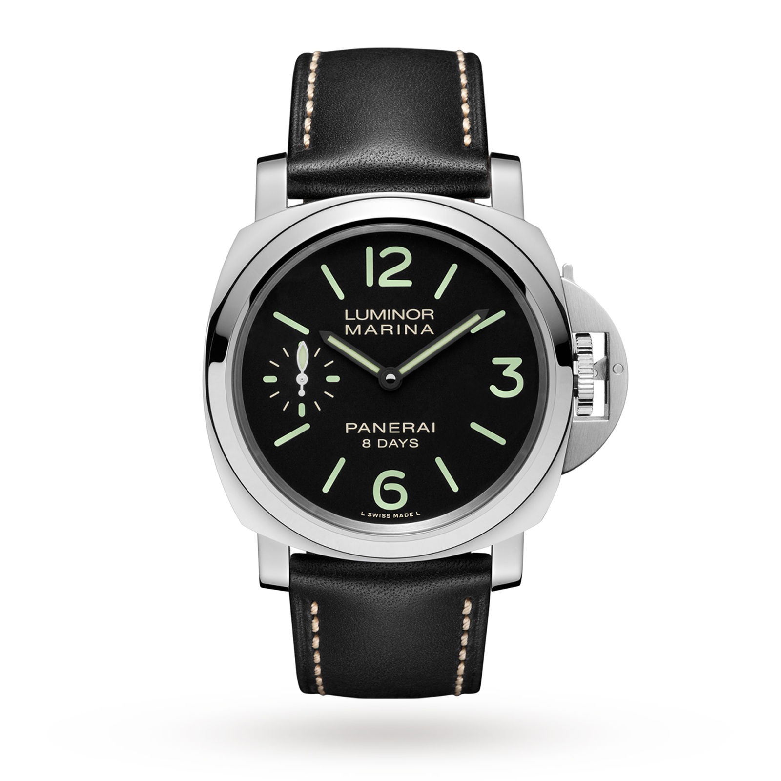 MiroTime Swiss Panerai Luminor 8 Days 44mm Mens Watch PAM00510