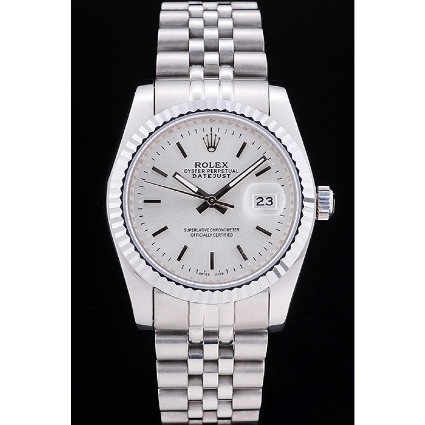 MiroTime Rolex Datejust Silver Dial Ribbed Bezel 7457