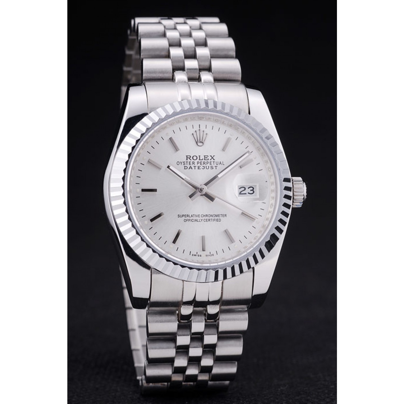 MiroTime Rolex Datejust Silver Dial Ribbed Bezel 7457