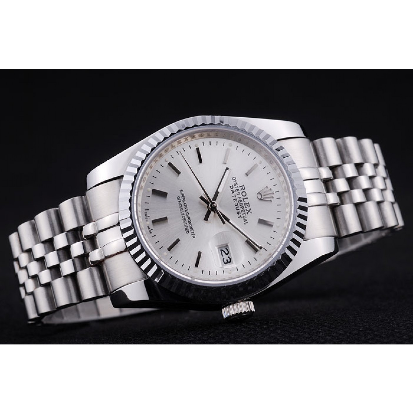 MiroTime Rolex Datejust Silver Dial Ribbed Bezel 7457
