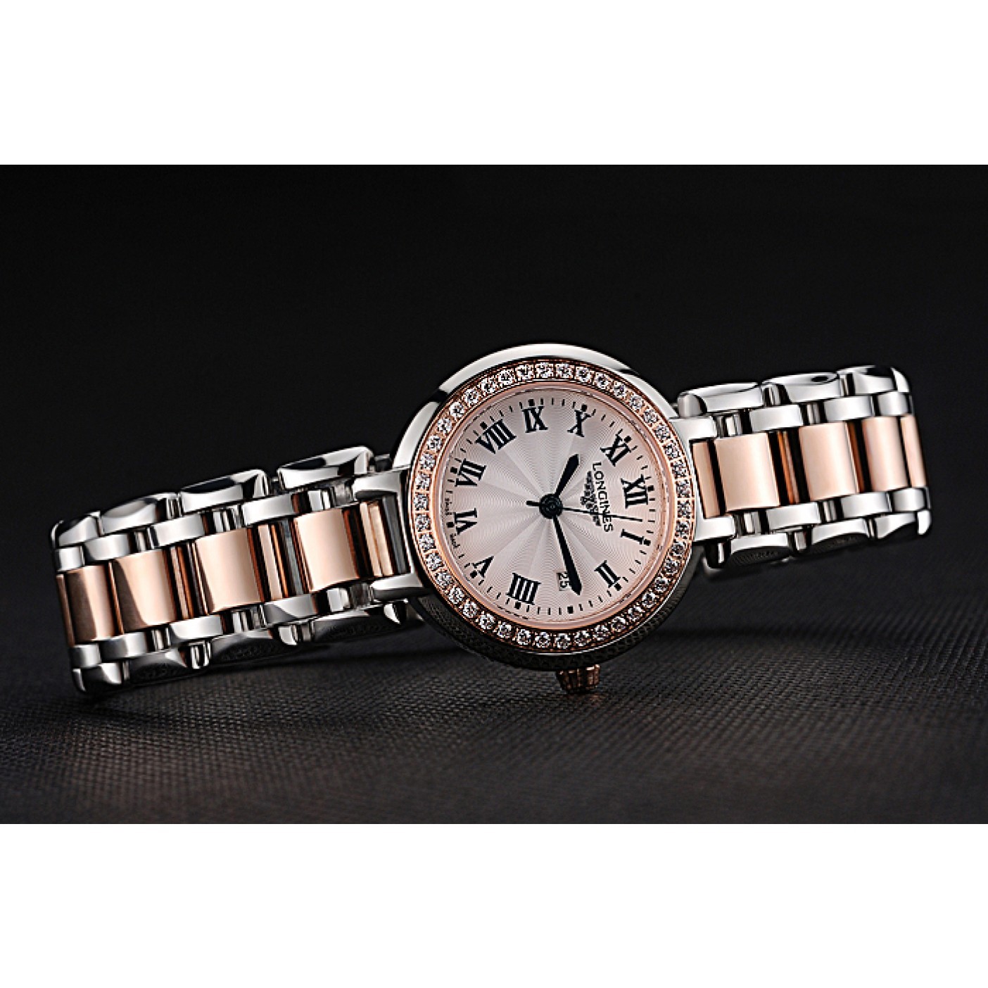 MiroTime Longines PrimaLuna Stainless Steel And Gold Diamond Case 622585