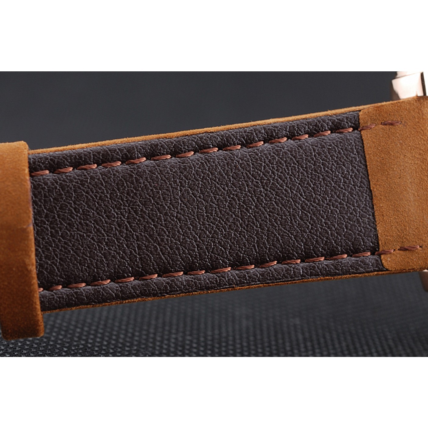 MiroTime Montblanc Twinfly Chronograph White Dial Brown Suede Leather Bracelet 1454116