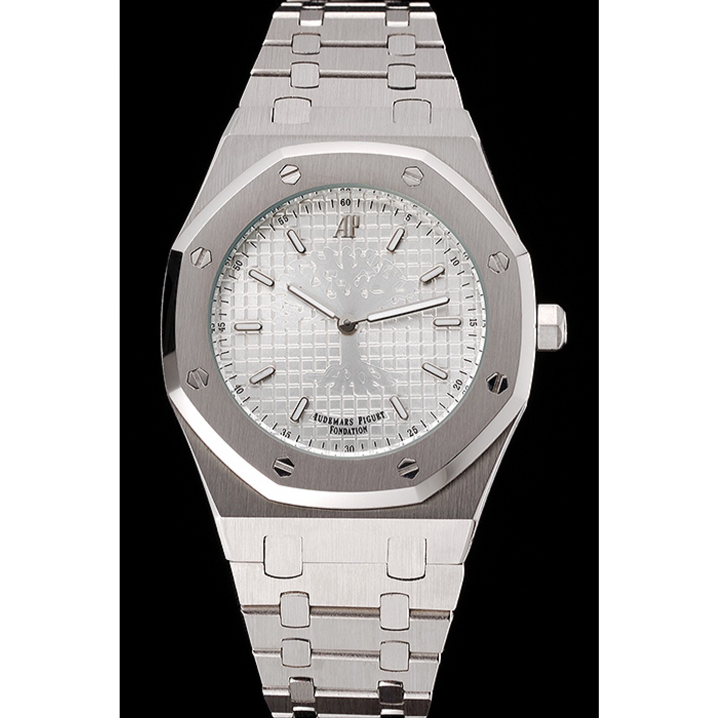 MiroTime Audemars Piguet Royal Oak Fondation White Dial Stainless Steel Case And Bracelet