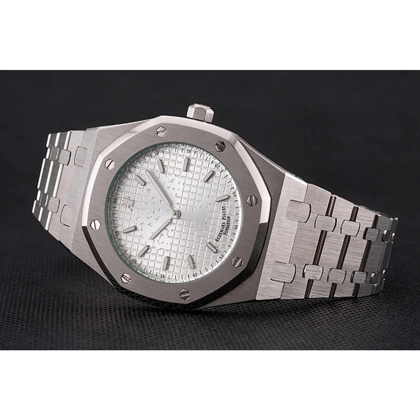 MiroTime Audemars Piguet Royal Oak Fondation White Dial Stainless Steel Case And Bracelet