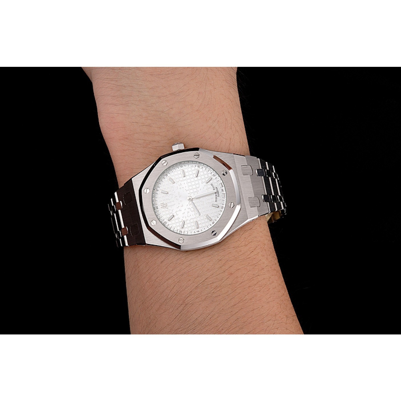 MiroTime Audemars Piguet Royal Oak Fondation White Dial Stainless Steel Case And Bracelet