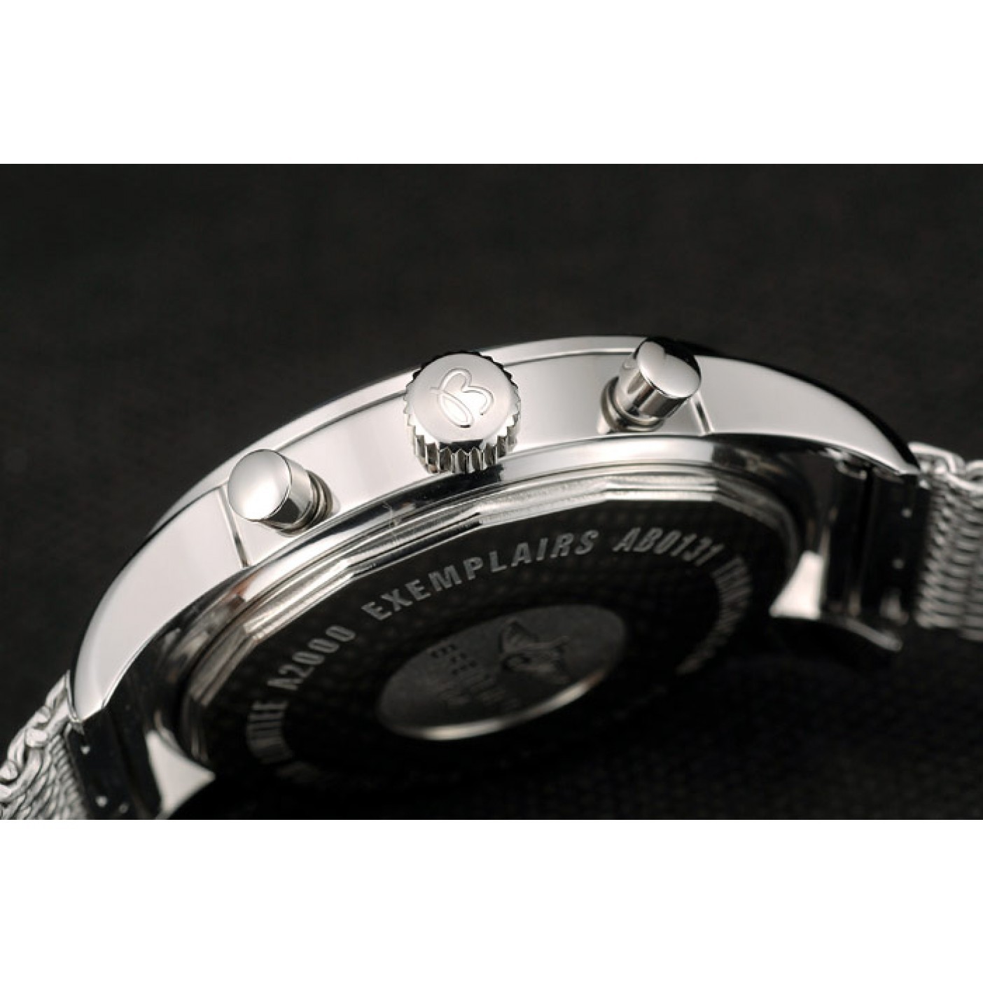 MiroTime Breitling Transocean Stainless Steel Case Blue Dial