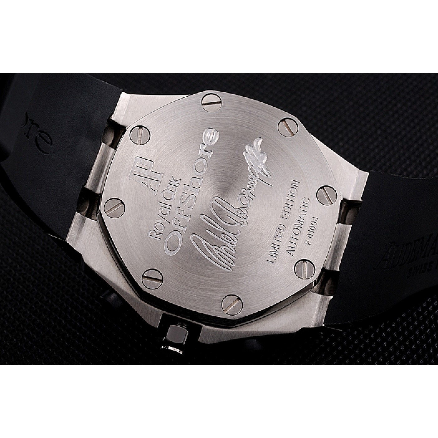MiroTime Swiss Audemars Piguet Royal Oak Offshore White Dial Stainless Steel Case Black Rubber Strap 622853