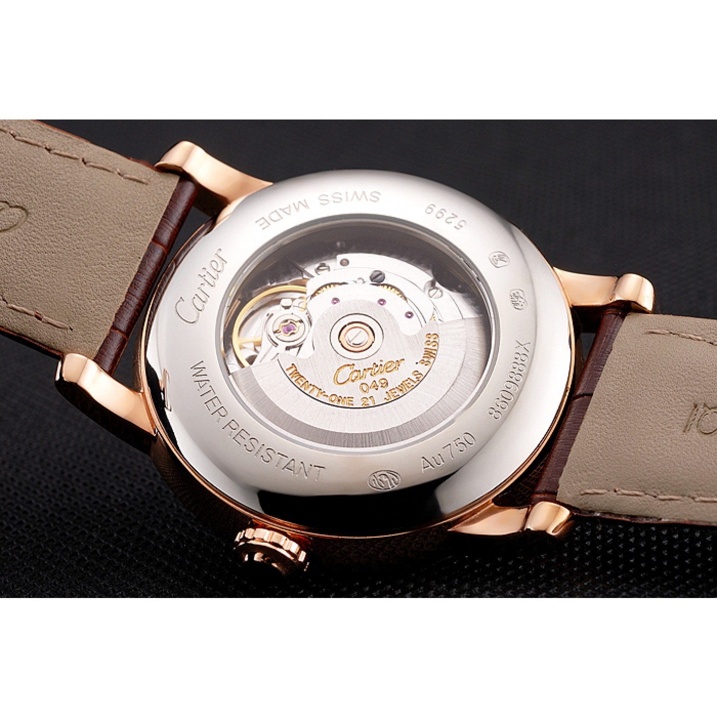 MiroTime Swiss Cartier Ballon Bleu GMT Silver Dial Stainless Steel Case Two Tone Rose Gold Steel Bracelet
