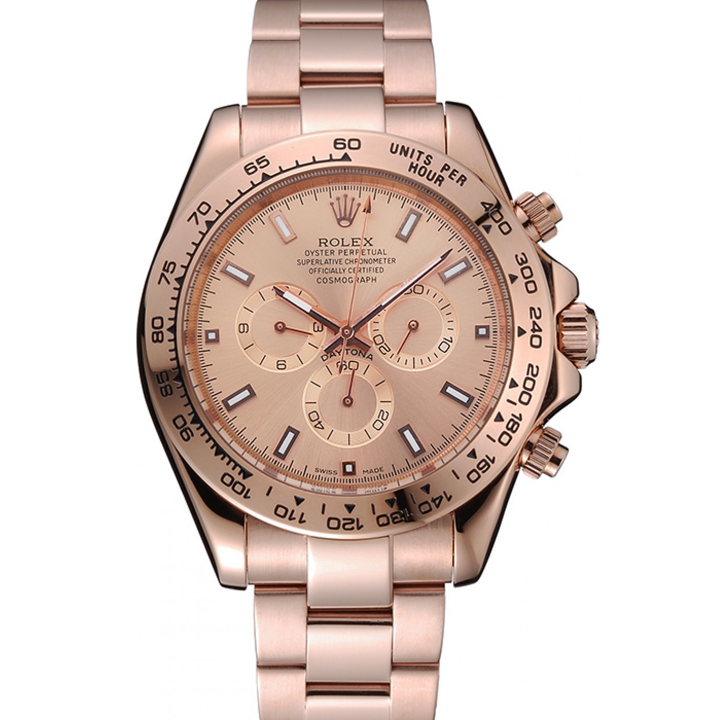 MiroTime Rolex Cosmograph Daytona Pink Dial Rose Gold Case And Bracelet 1454247