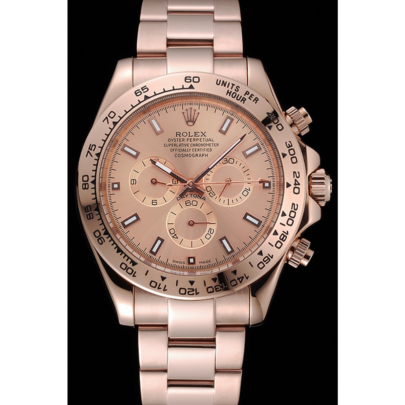 MiroTime Rolex Cosmograph Daytona Pink Dial Rose Gold Case And Bracelet 1454247