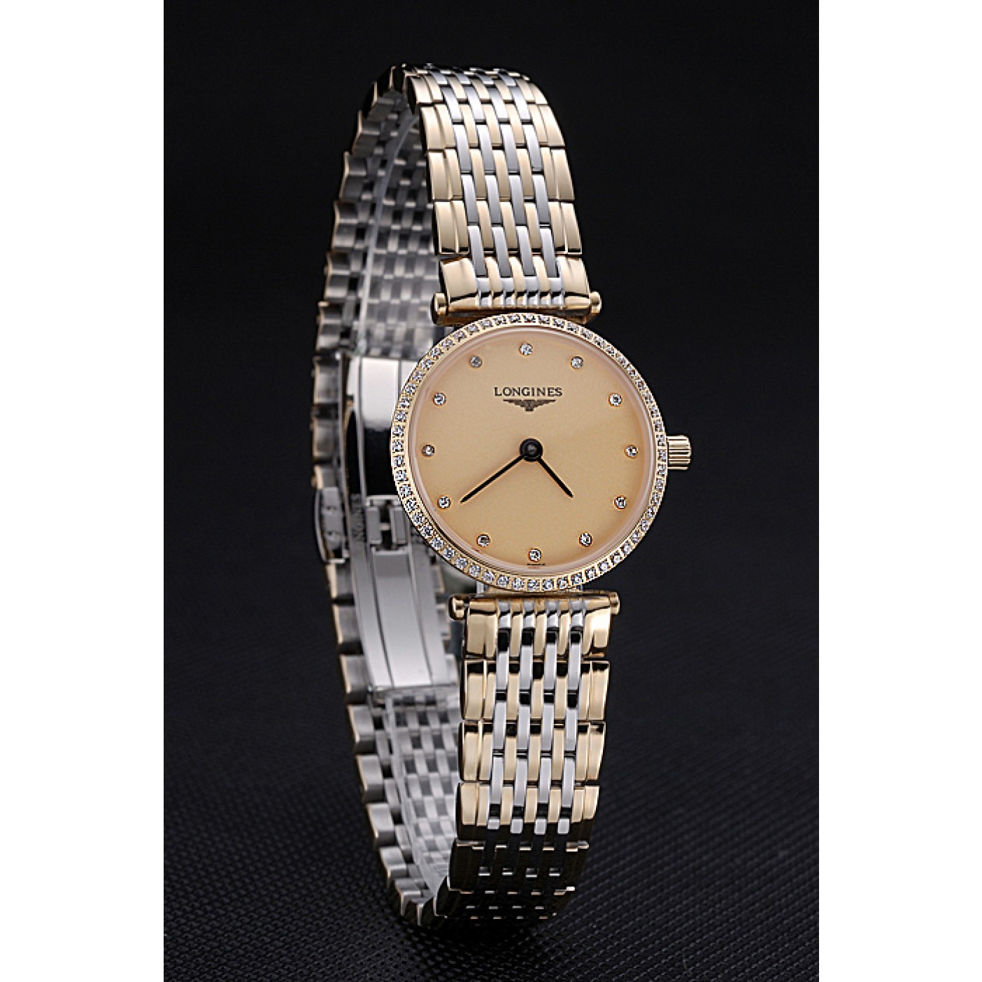 MiroTime Longines La Grande Classique Champagne Dial Two Tone Bracelet Femme 622137