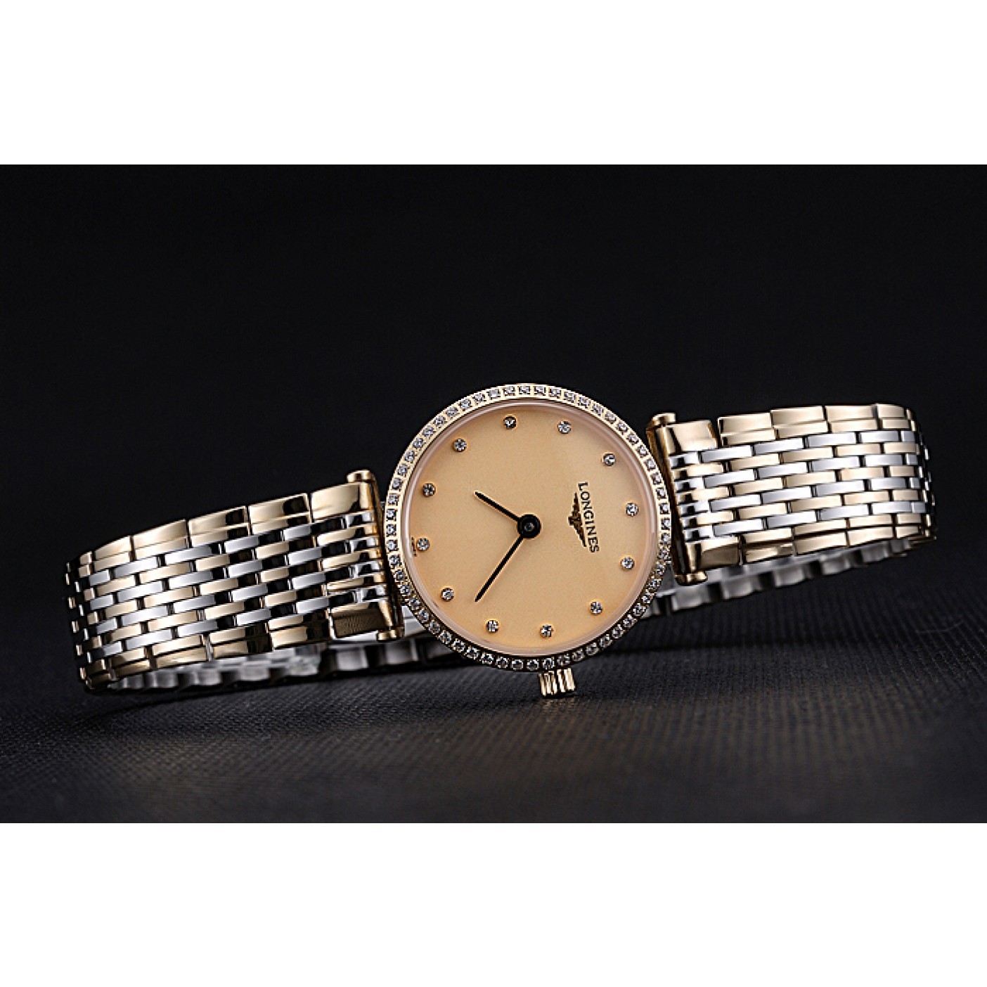 MiroTime Longines La Grande Classique Champagne Dial Two Tone Bracelet Femme 622137