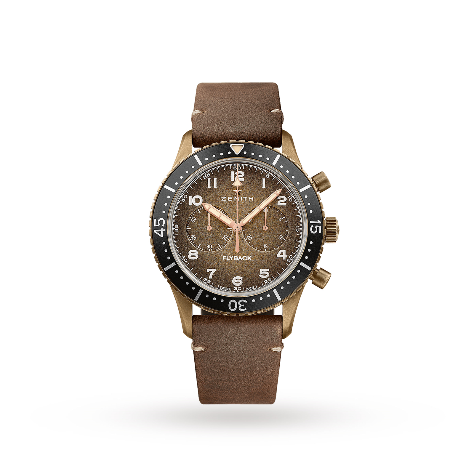 MiroTime Swiss Zenith Pilot Cronometro Tipo CP-2 Flyback 29.2240.405 18.C801