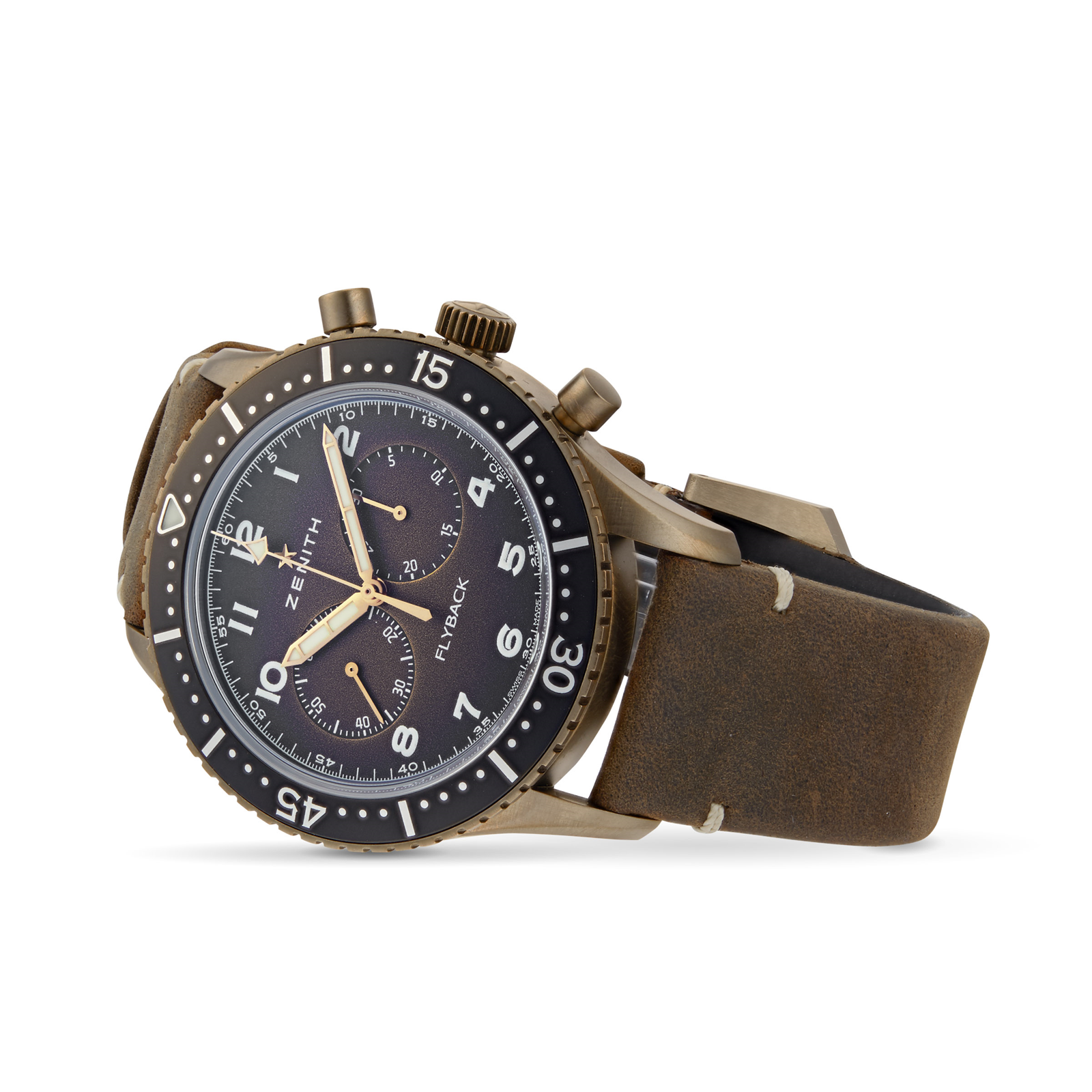 MiroTime Swiss Zenith Pilot Cronometro Tipo CP-2 Flyback 29.2240.405 18.C801
