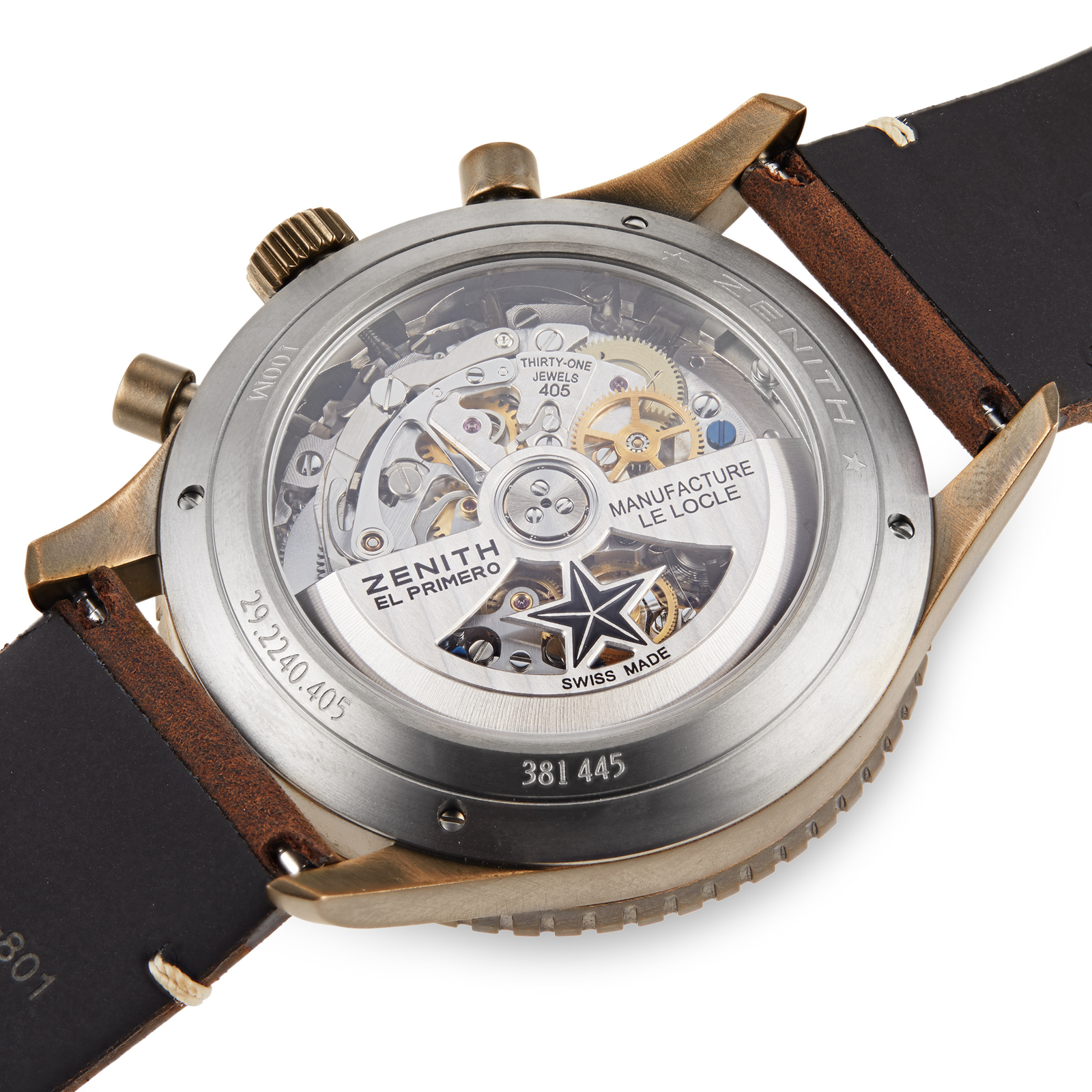 MiroTime Swiss Zenith Pilot Cronometro Tipo CP-2 Flyback 29.2240.405 18.C801