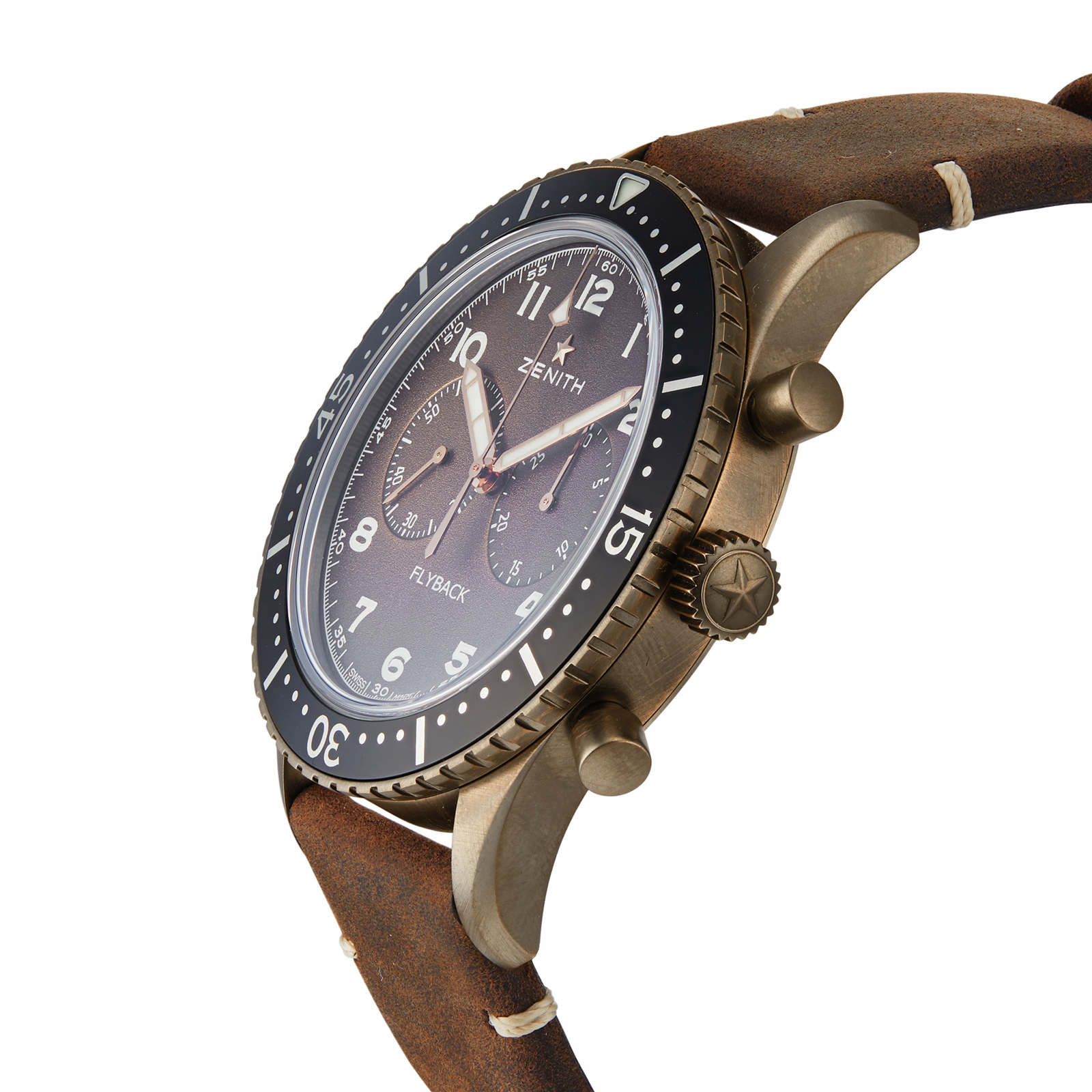 MiroTime Swiss Zenith Pilot Cronometro Tipo CP-2 Flyback 29.2240.405 18.C801