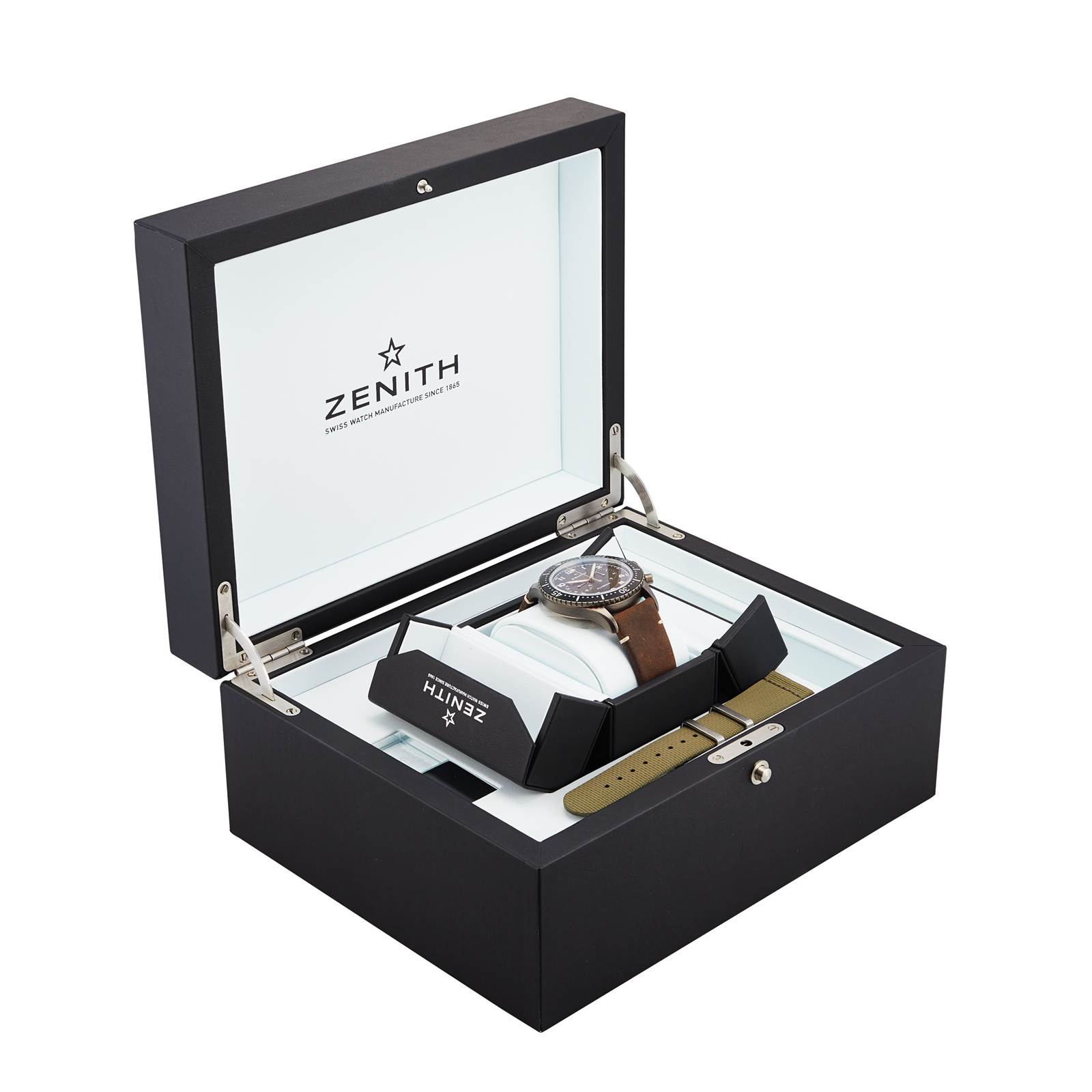 MiroTime Swiss Zenith Pilot Cronometro Tipo CP-2 Flyback 29.2240.405 18.C801