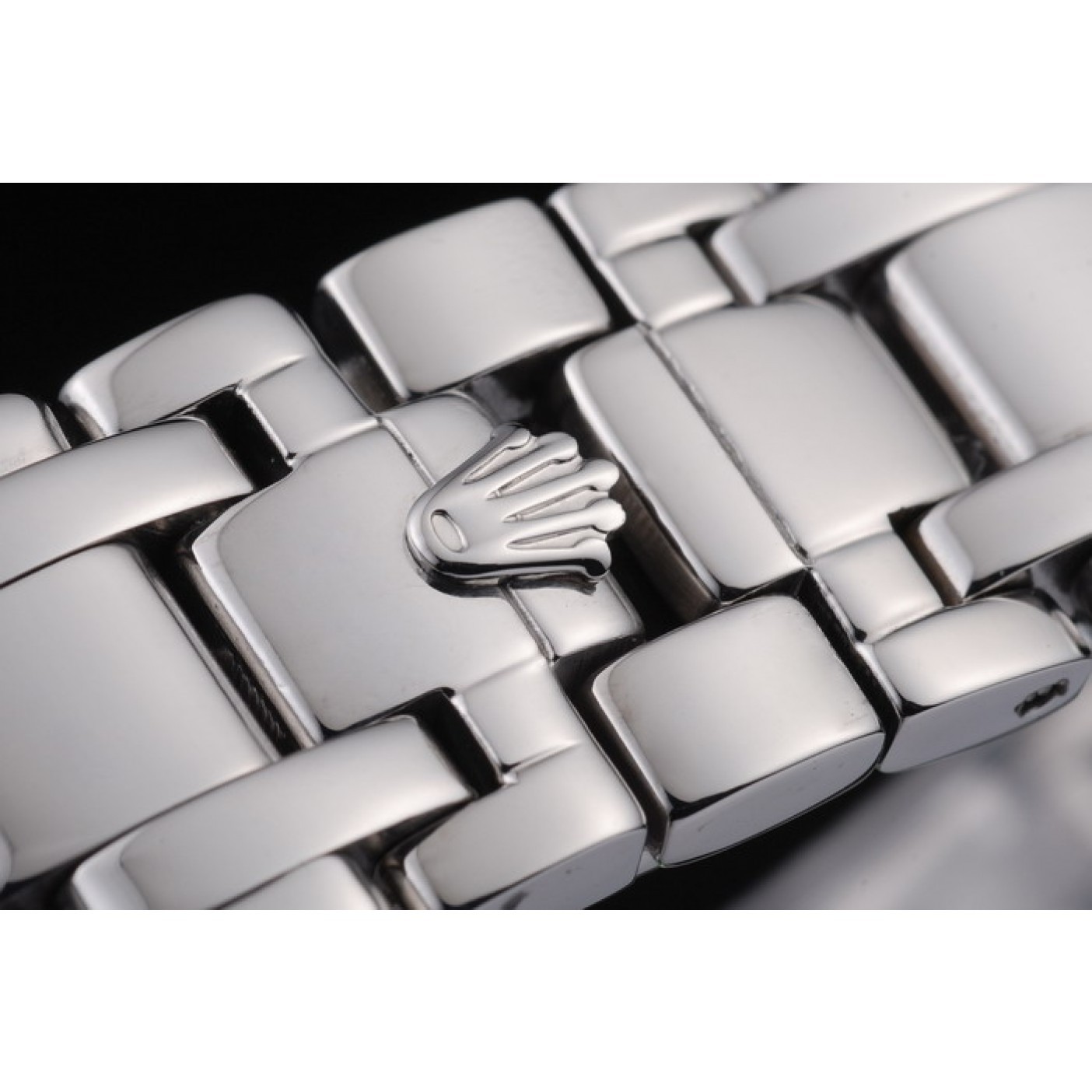 MiroTime Rolex DateJust Black Dial Diamond Bezel Stainless Steel Bracelet
