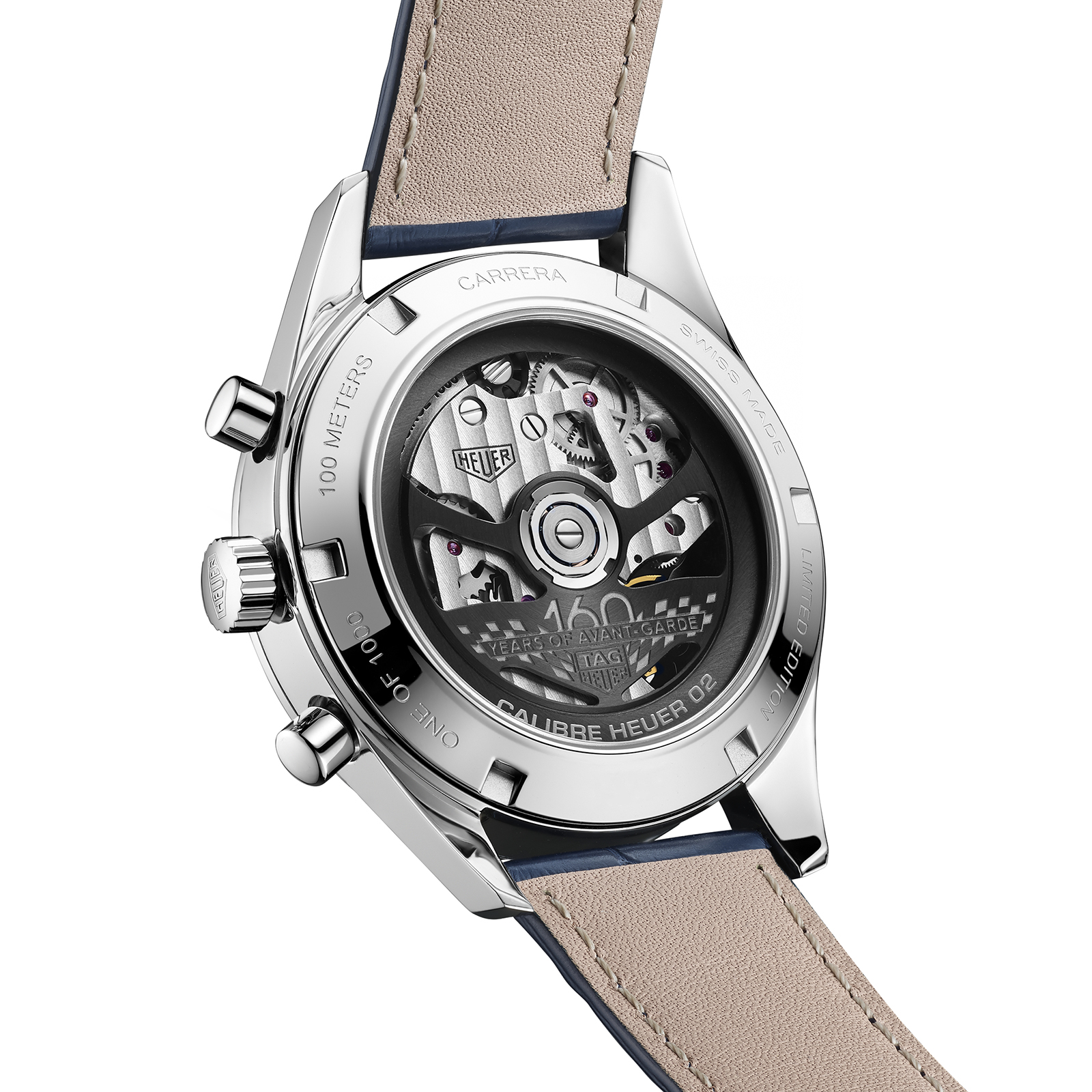 MiroTime Swiss TAG Heuer Carrera Calibre Heuer 02 160 Years Silver Limited Edition CBK221C.FC6488