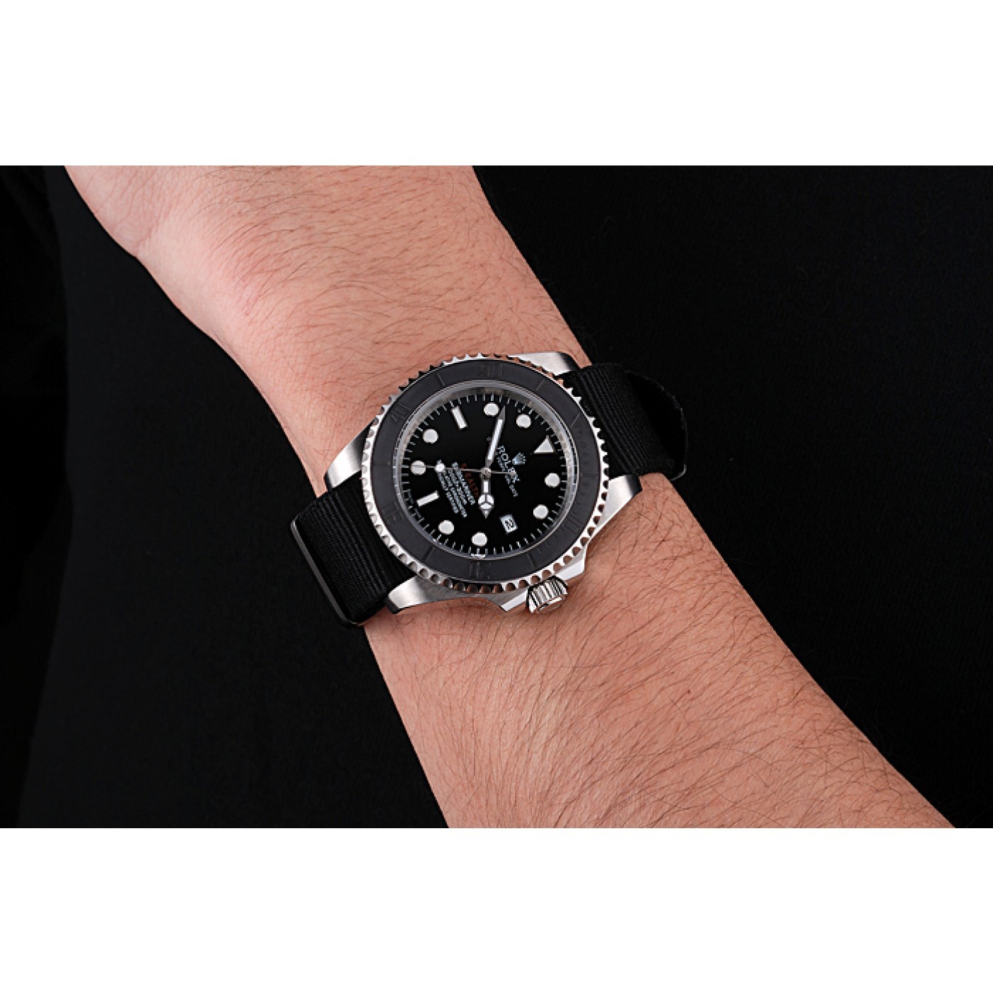 MiroTime Rolex Submariner STEALTH MK IV Black Fabric Band rl424 621386