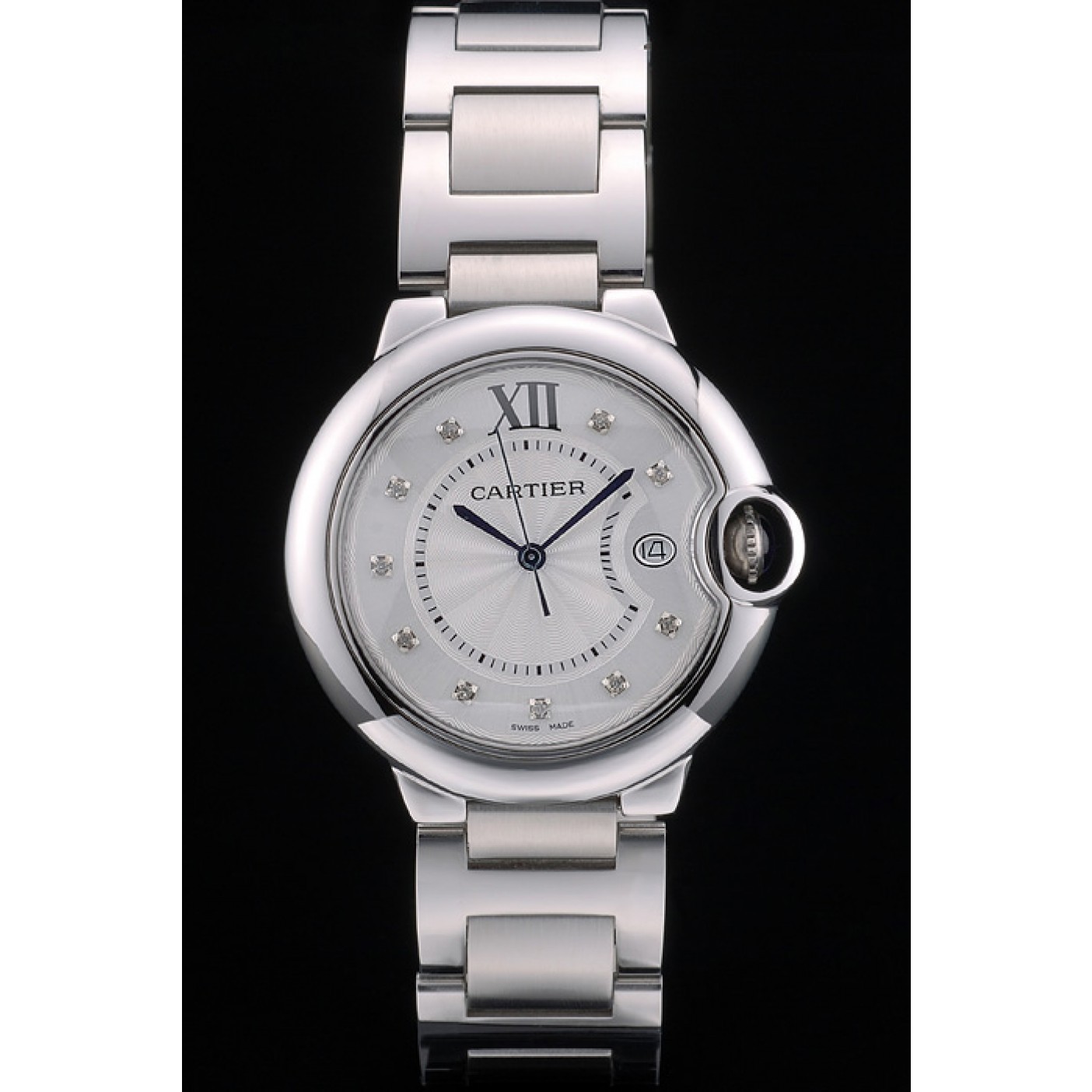 MiroTime Cartier Ballon Bleu 38mm White Dial Stainless Steel Case And Bracelet