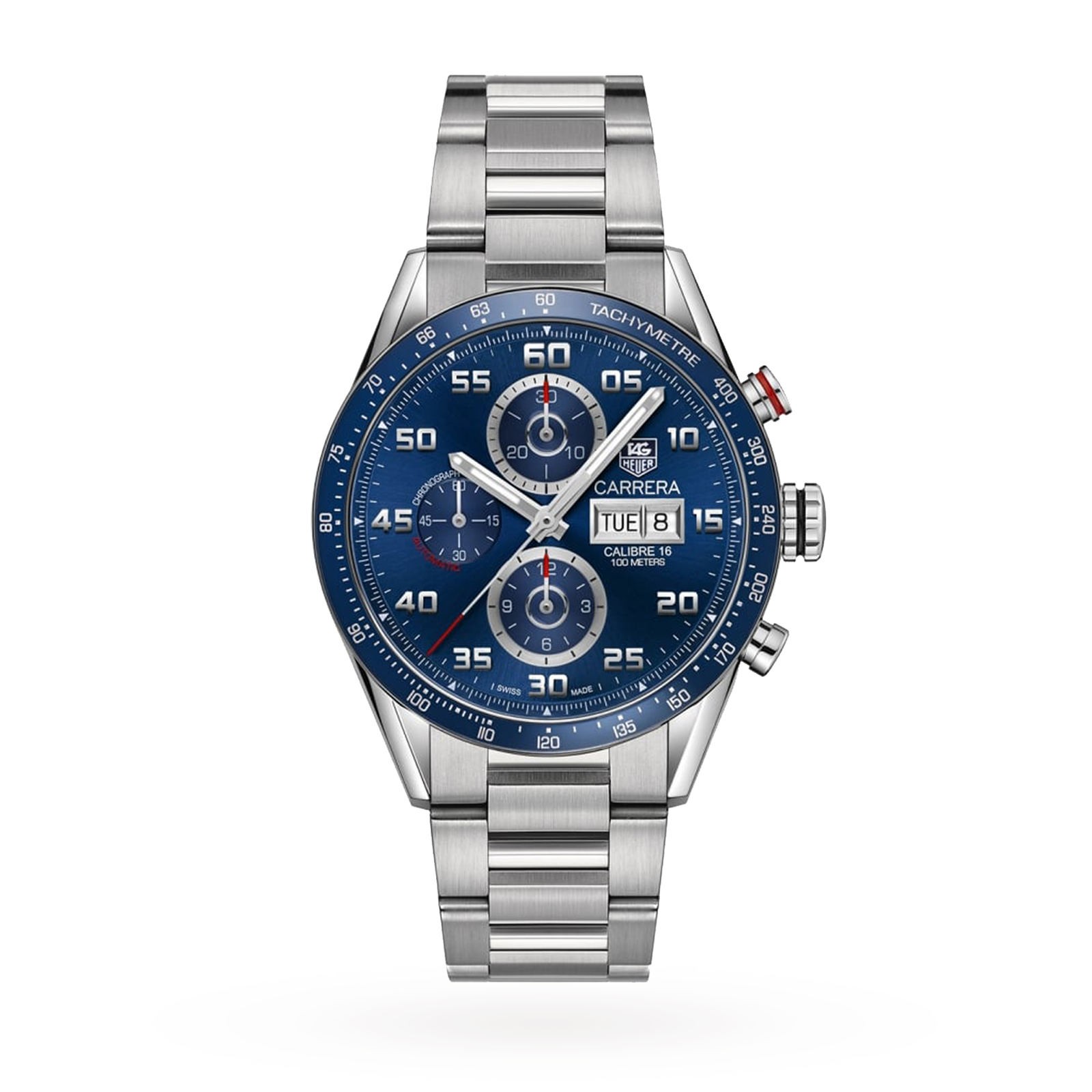 MiroTime Swiss TAG Heuer Carrera 43mm Mens Watch CV2A1V.BA0738