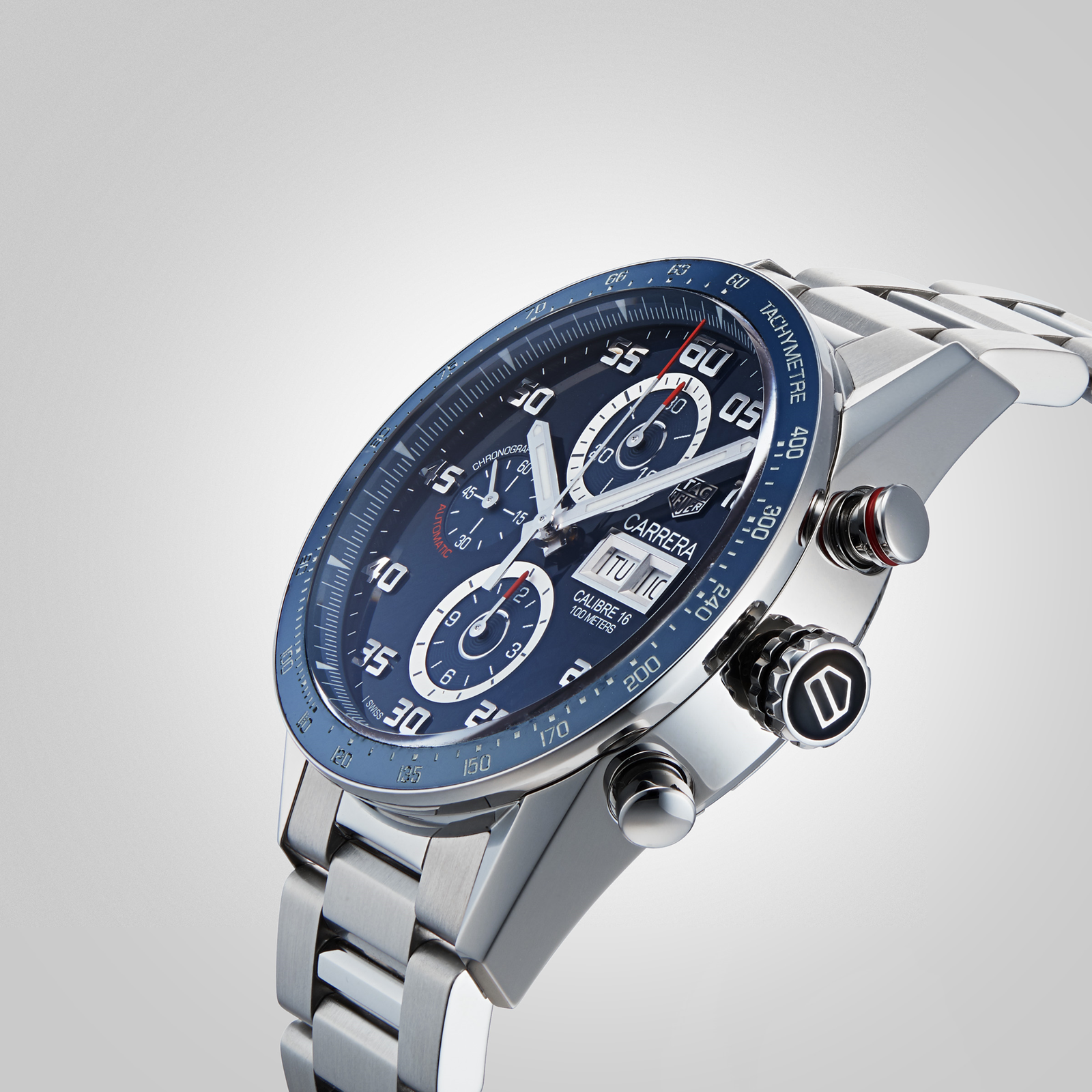 MiroTime Swiss TAG Heuer Carrera 43mm Mens Watch CV2A1V.BA0738