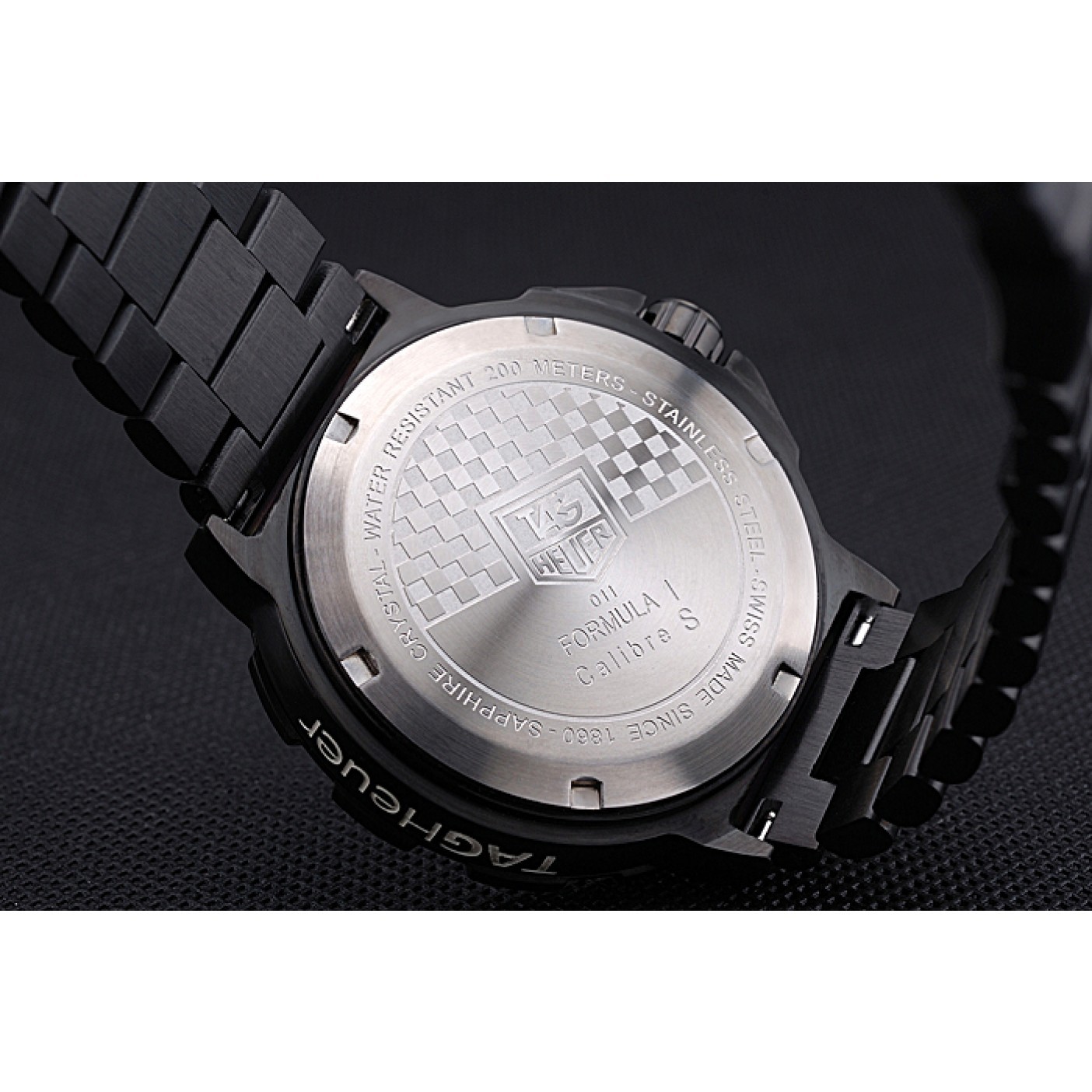 MiroTime Tag Heuer Formula One Calibre S White Dial Ion Plated Steinless Steel Bracelet 622298