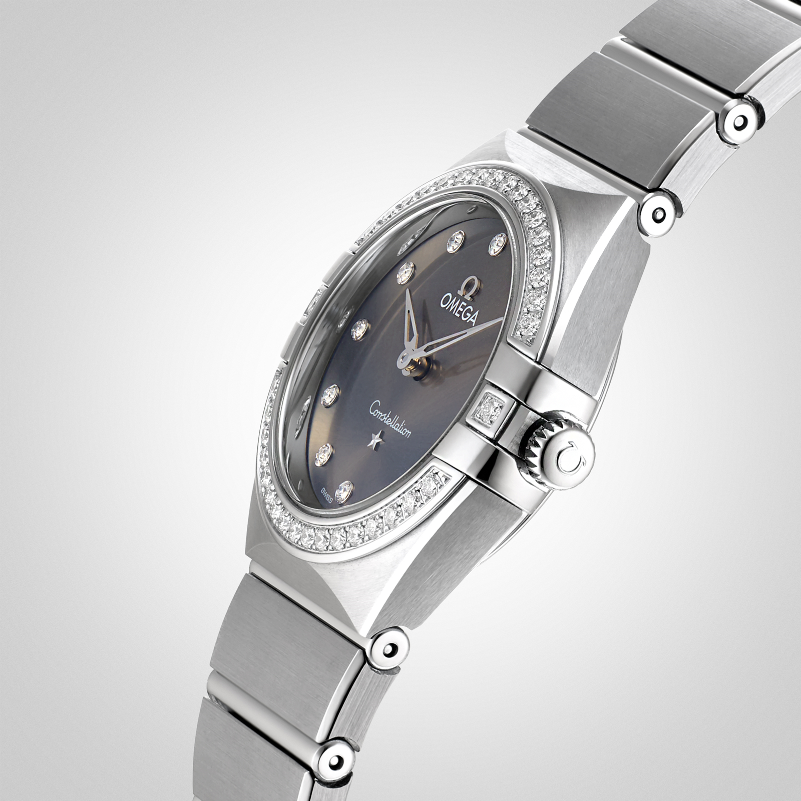 MiroTime Swiss Omega Constellation Manhattan 28mm Ladies Watch O13115286056001