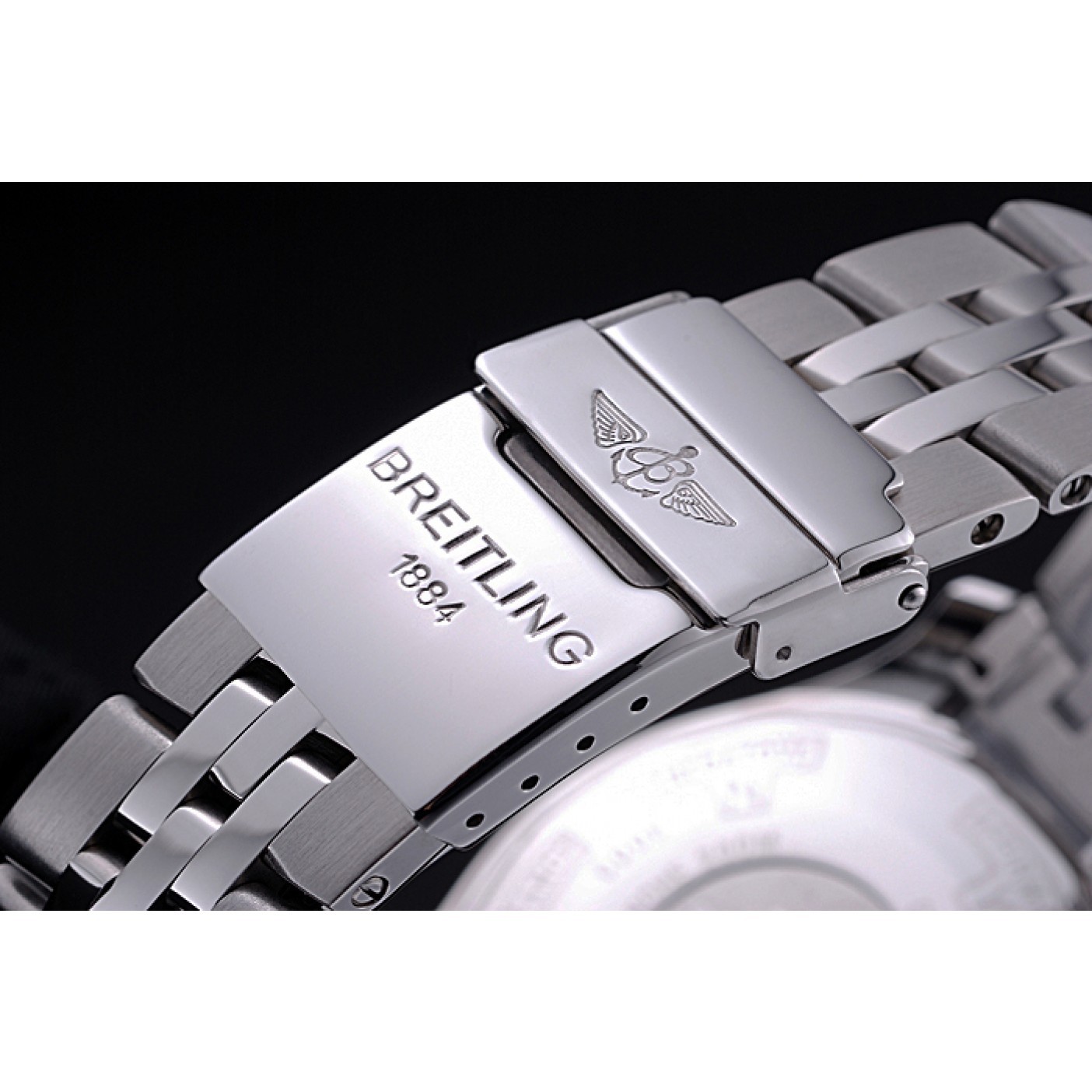 MiroTime Breitling Professional Chronospace Black Dial Stainless Steel Bracelet 622505