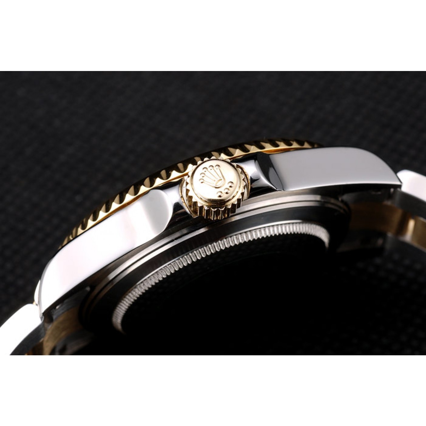 MiroTime Rolex GMT Master II Gold Colored Ceramic Bezel Brown Dial Watch
