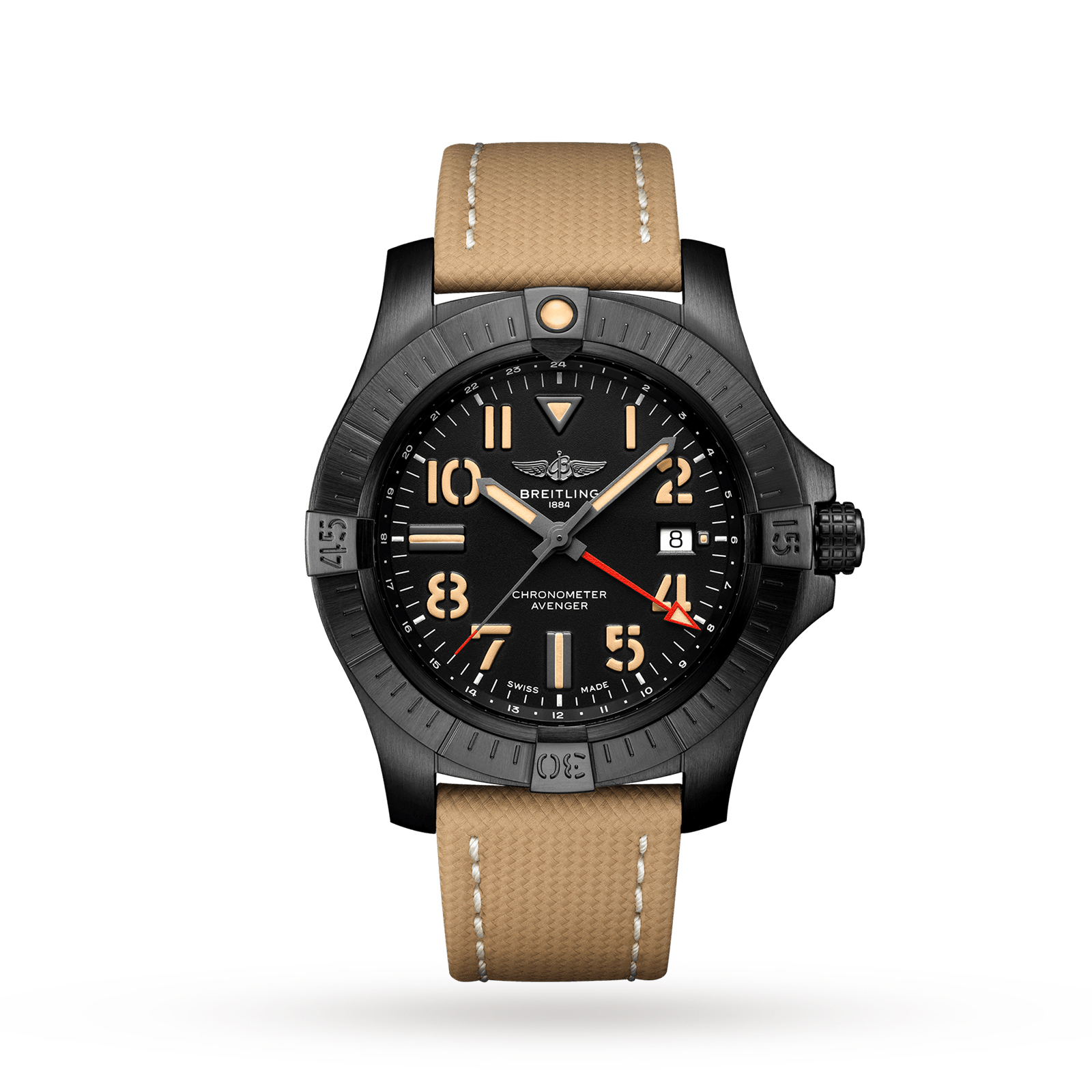 MiroTime Swiss Breitling Avenger Automatic GMT 45 Night Mission V32395101B1X2
