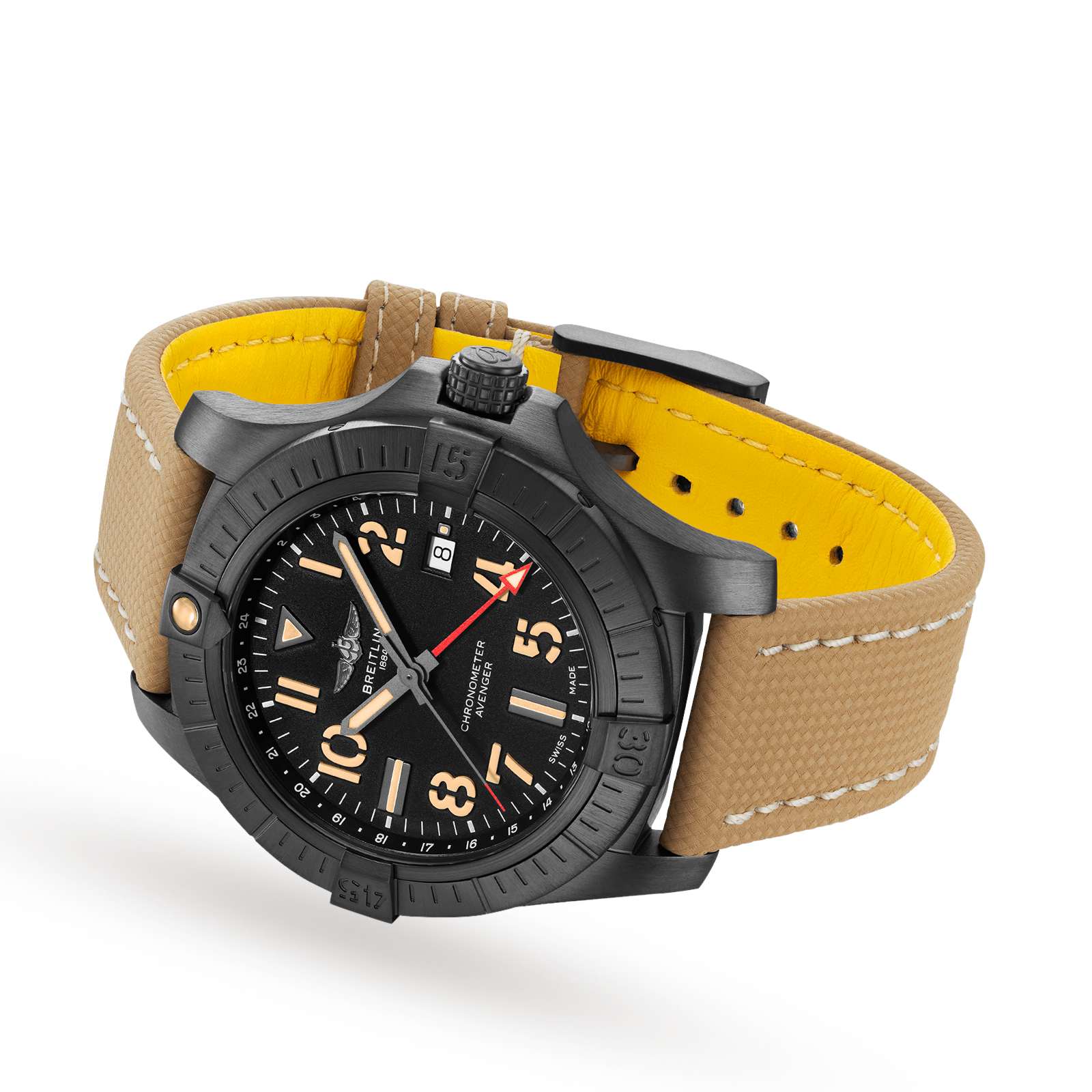 MiroTime Swiss Breitling Avenger Automatic GMT 45 Night Mission V32395101B1X2