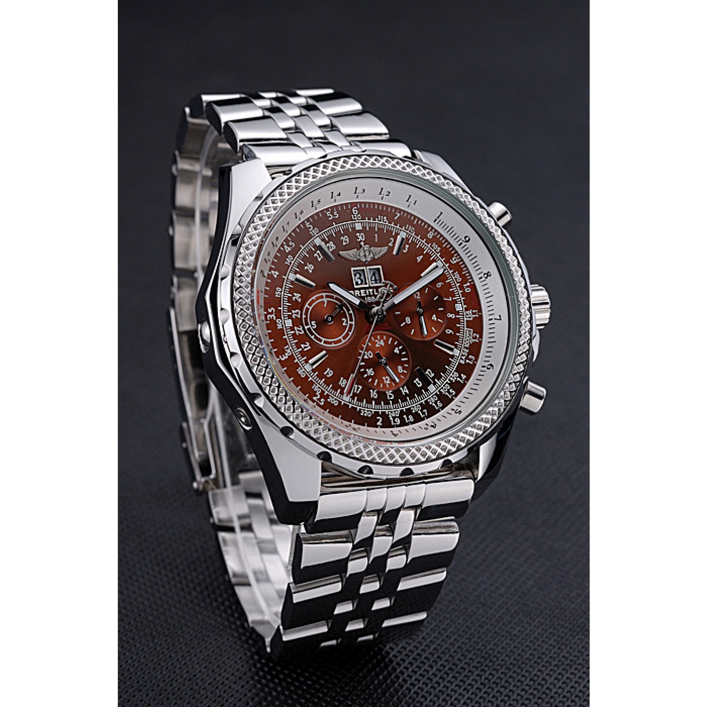 MiroTime Breitling Bentley 6.75 Speed Bronze Dial Stainless Steel Case And Bracelet 622213