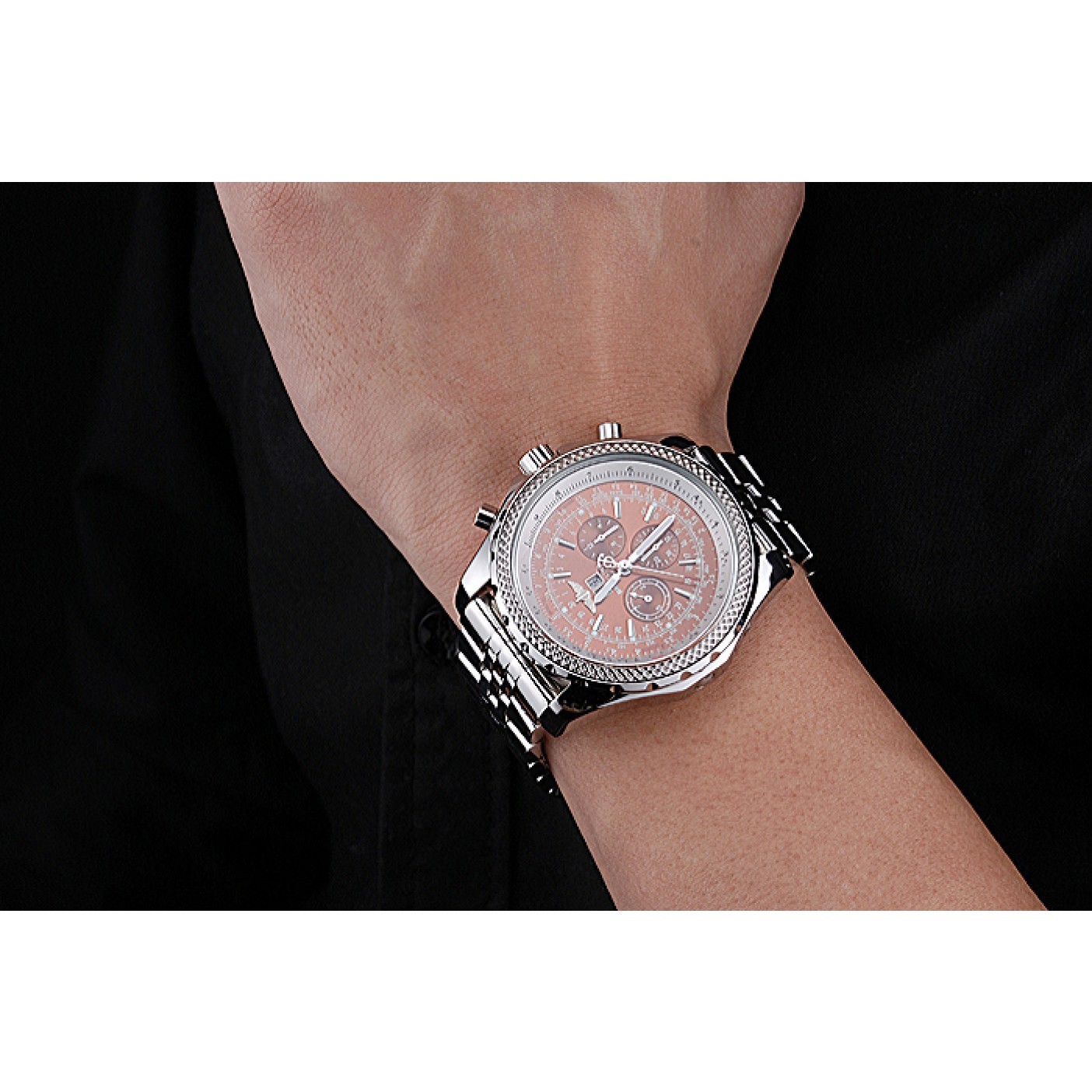 MiroTime Breitling Bentley 6.75 Speed Bronze Dial Stainless Steel Case And Bracelet 622213