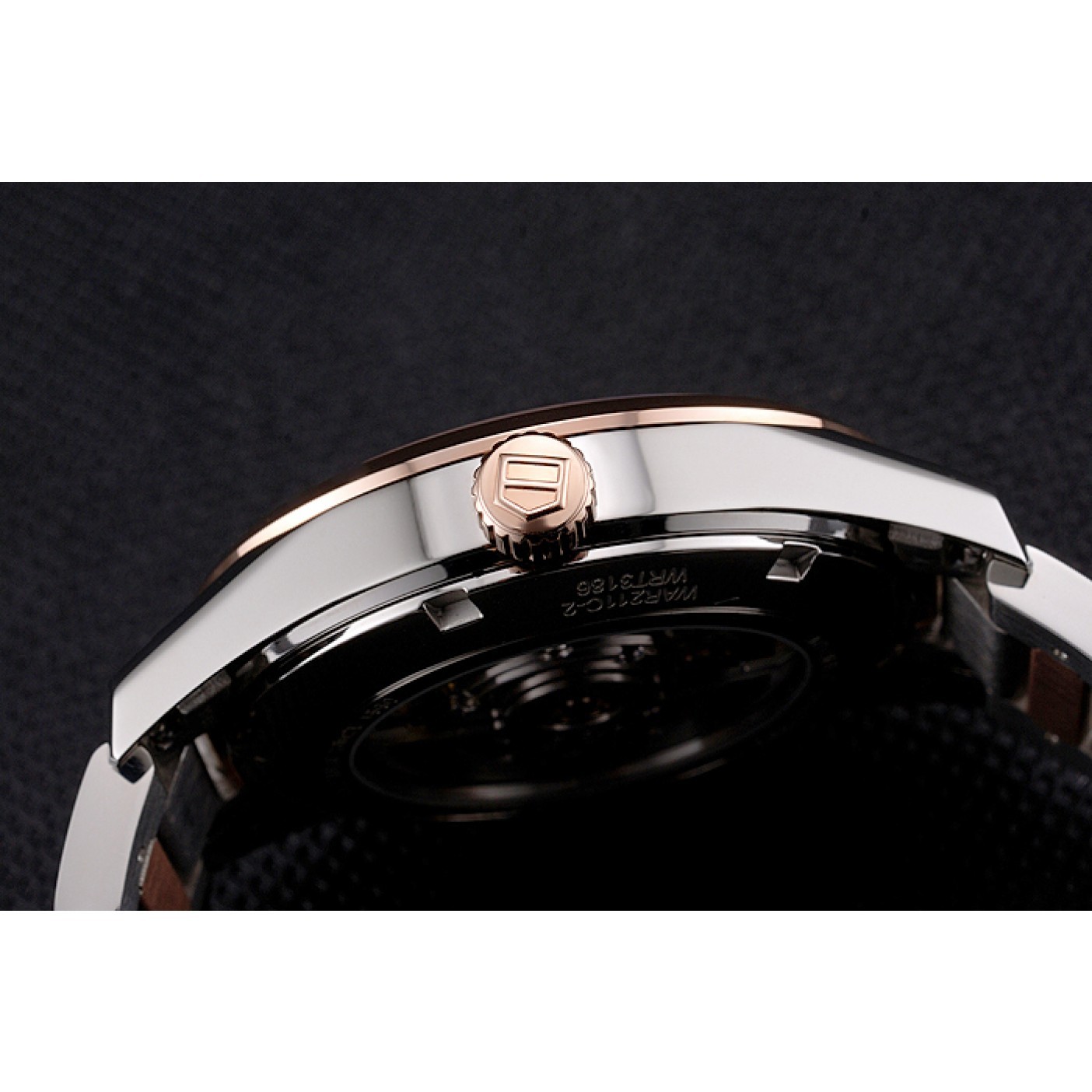 MiroTime Swiss Tag Heuer Carrera Calibre 5 White Dial Rose Gold Case Two Tone Bracelet