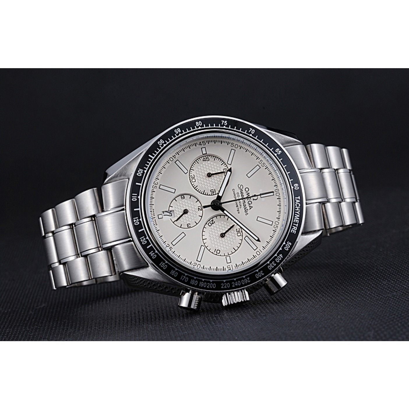 MiroTime Omega Speedmaster White Dial Stainless Steel Strap 622049