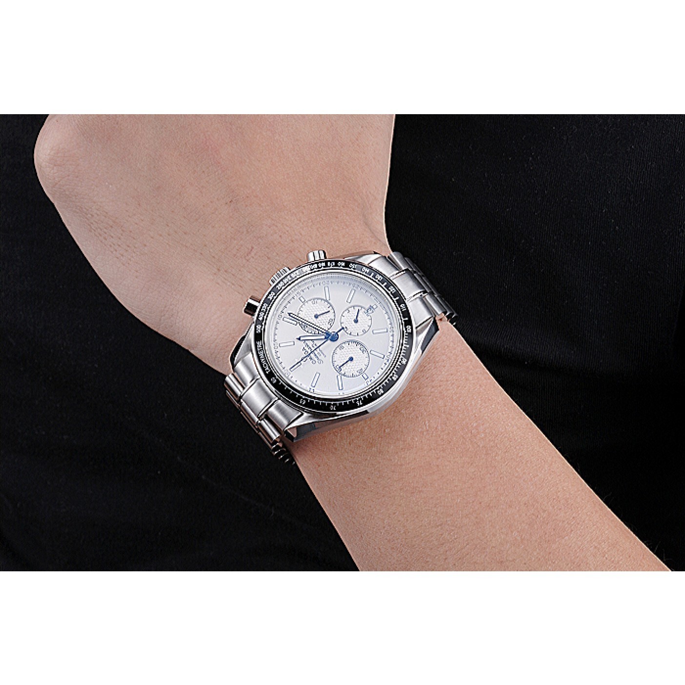 MiroTime Omega Speedmaster White Dial Stainless Steel Strap 622049