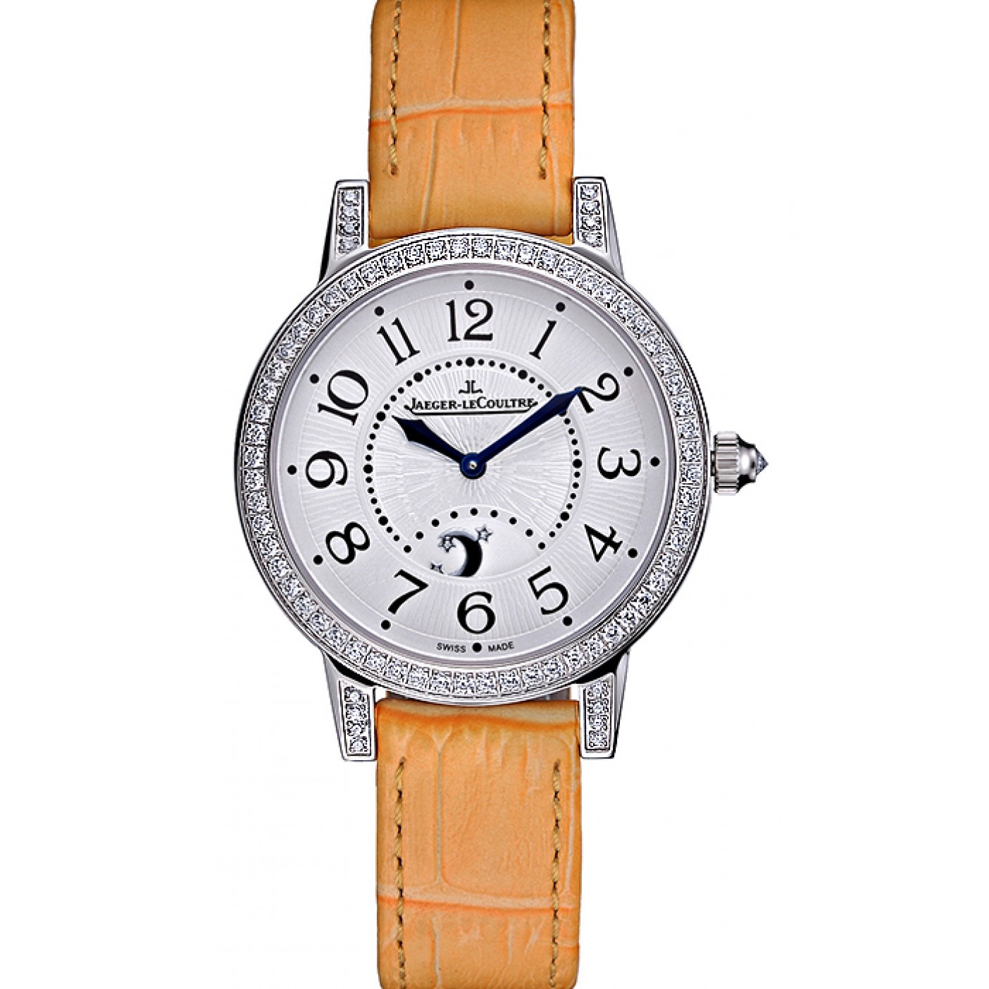 MiroTime Jaeger LeCoultre Rendez-Vous White Dial Yellow Leather Strap 622088