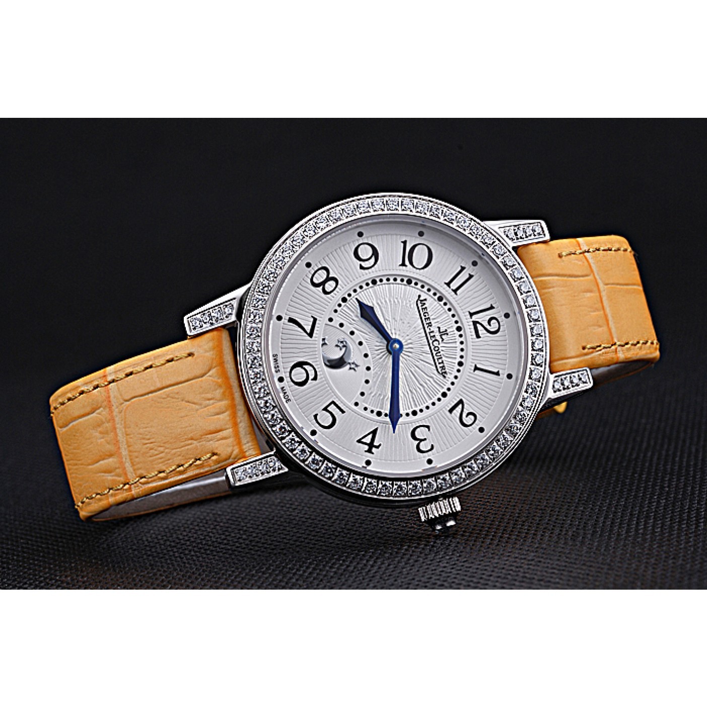 MiroTime Jaeger LeCoultre Rendez-Vous White Dial Yellow Leather Strap 622088