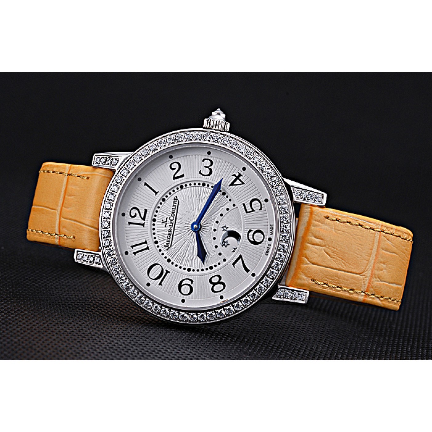 MiroTime Jaeger LeCoultre Rendez-Vous White Dial Yellow Leather Strap 622088
