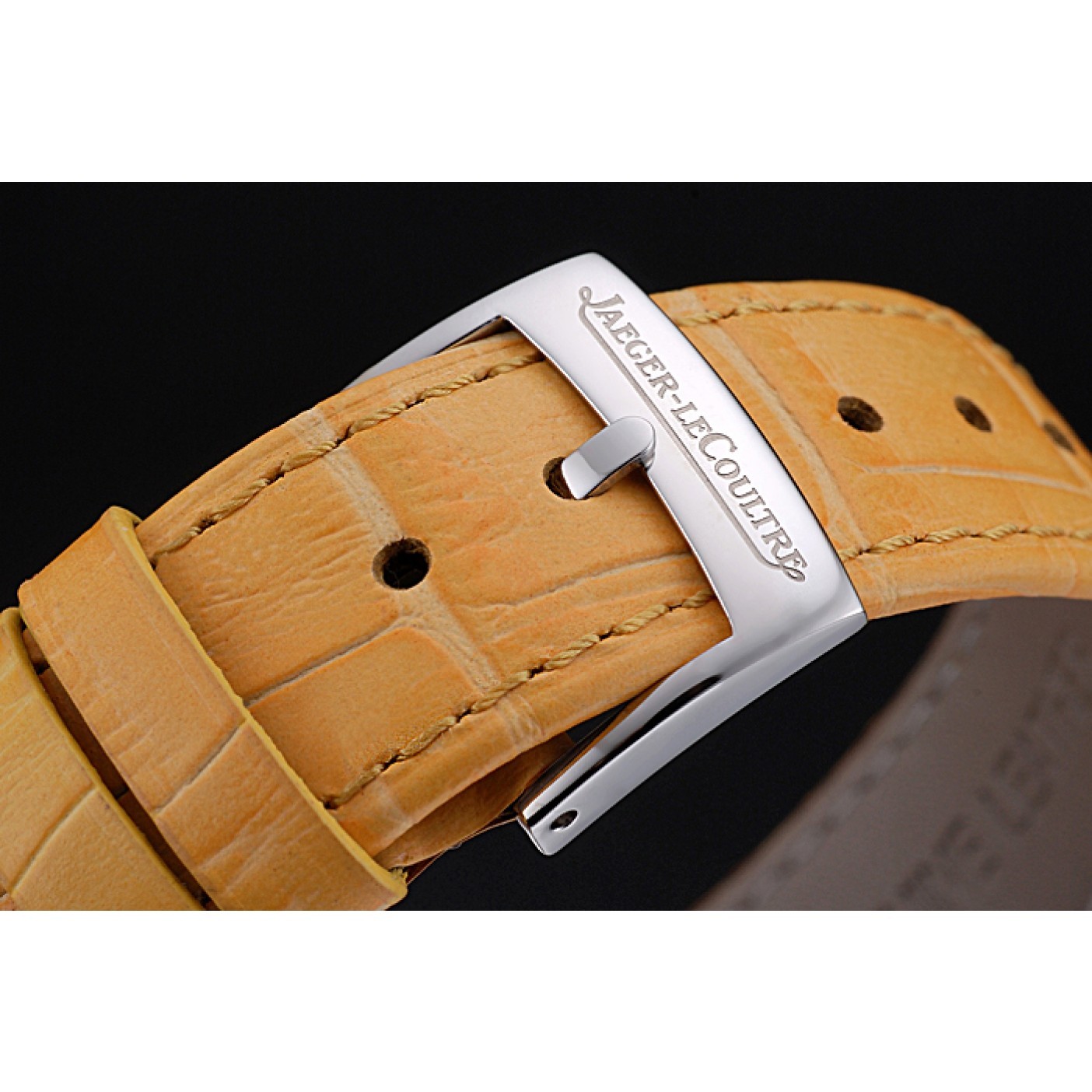 MiroTime Jaeger LeCoultre Rendez-Vous White Dial Yellow Leather Strap 622088