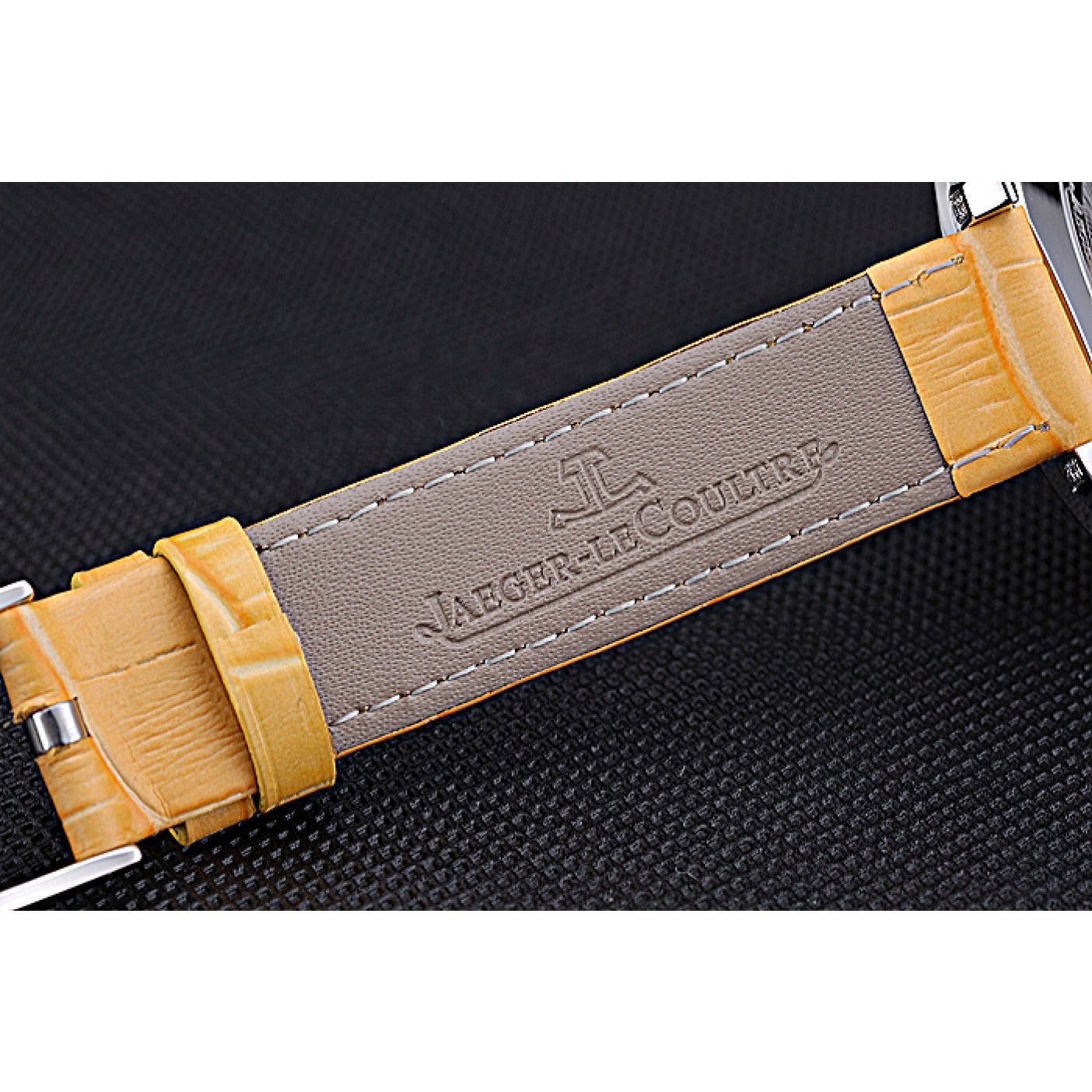 MiroTime Jaeger LeCoultre Rendez-Vous White Dial Yellow Leather Strap 622088