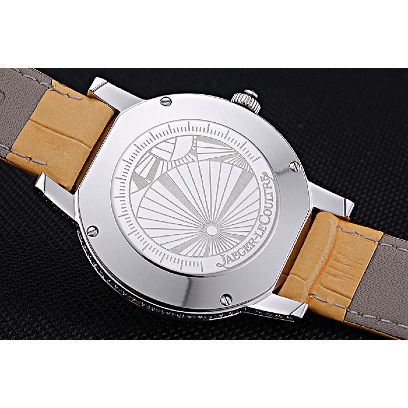 MiroTime Jaeger LeCoultre Rendez-Vous White Dial Yellow Leather Strap 622088