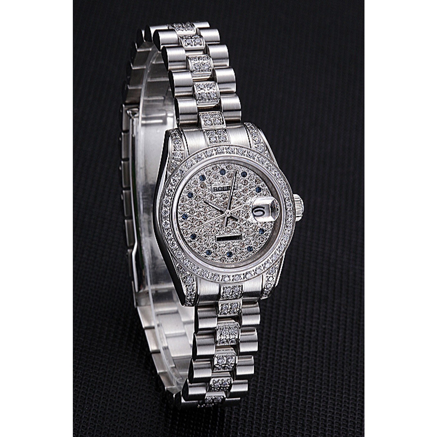 MiroTime Swiss Rolex DateJust Diamond Dial Stainless Steel 622021