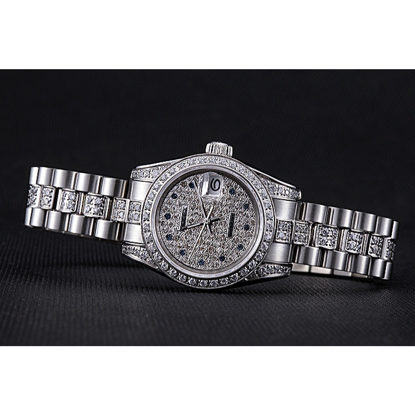 MiroTime Swiss Rolex DateJust Diamond Dial Stainless Steel 622021